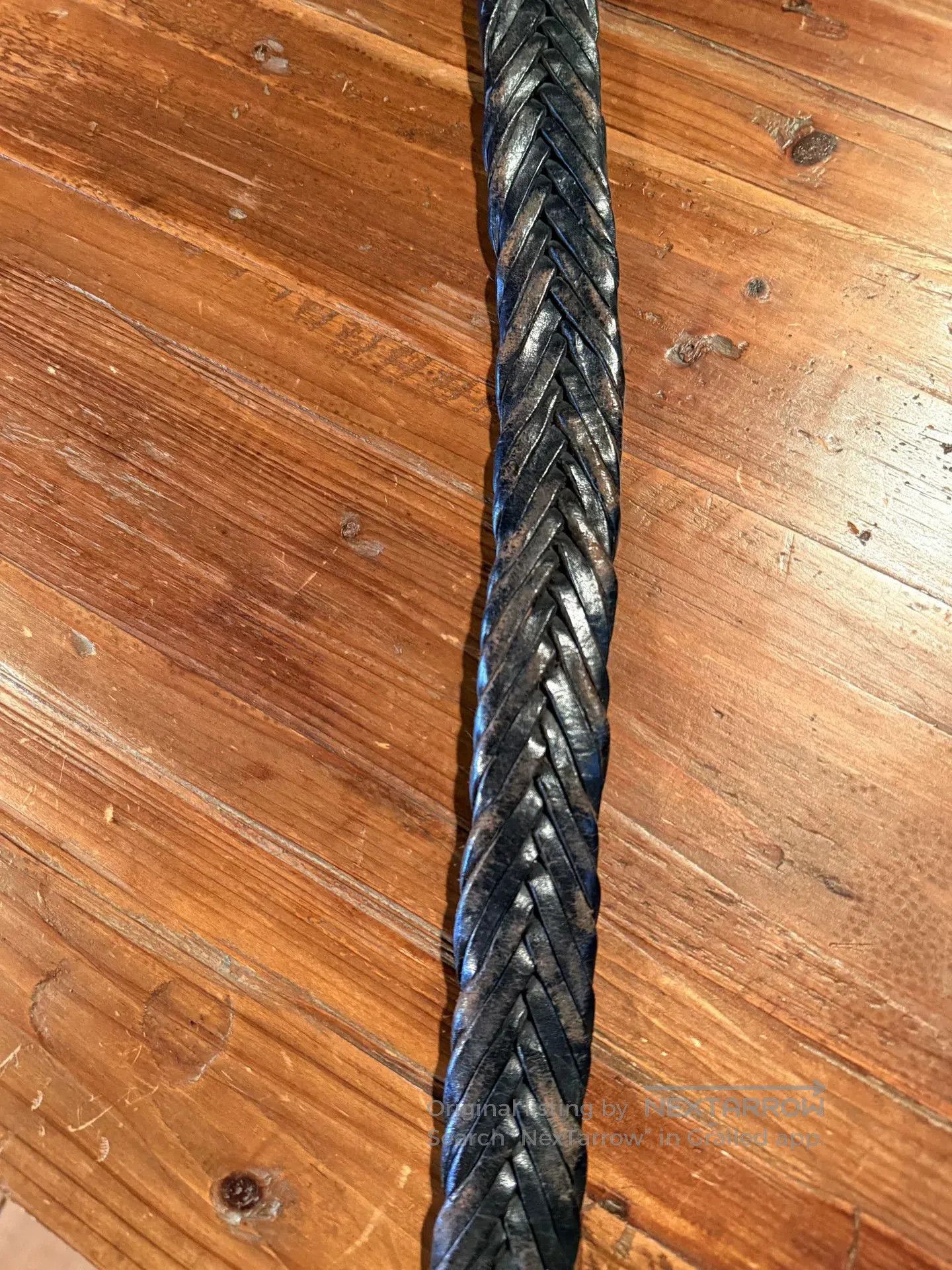 RRL Ralph Lauren RRL Woven Leather Belt. Size ONE SIZE - 3 Thumbnail