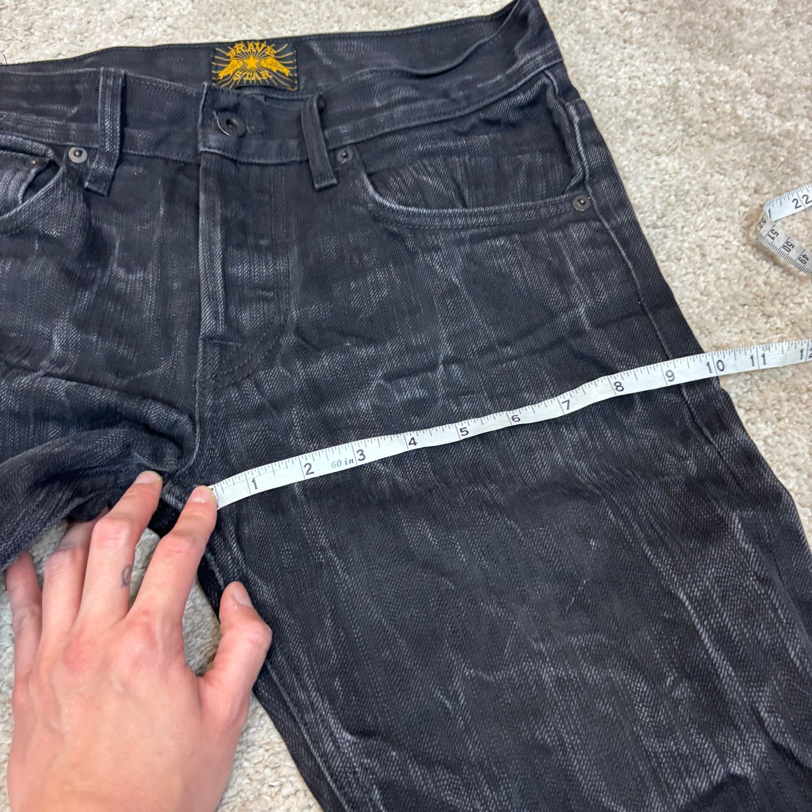 Brave Star Selvage Brave Star Selvedge The Slim Straight Black Jeans Mens 29x34 Size US 29 - 8 Thumbnail