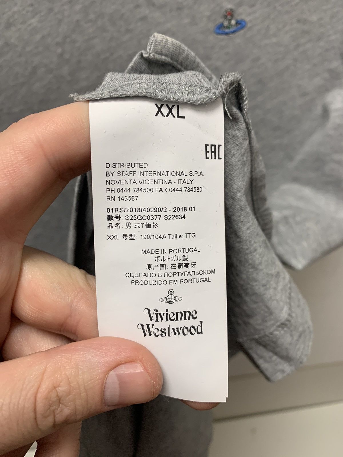 Vivienne Westwood Vivienne Westwood grey t-shirt 2xl Xxl Size US XXL / EU 58 / 5 - 5 Thumbnail
