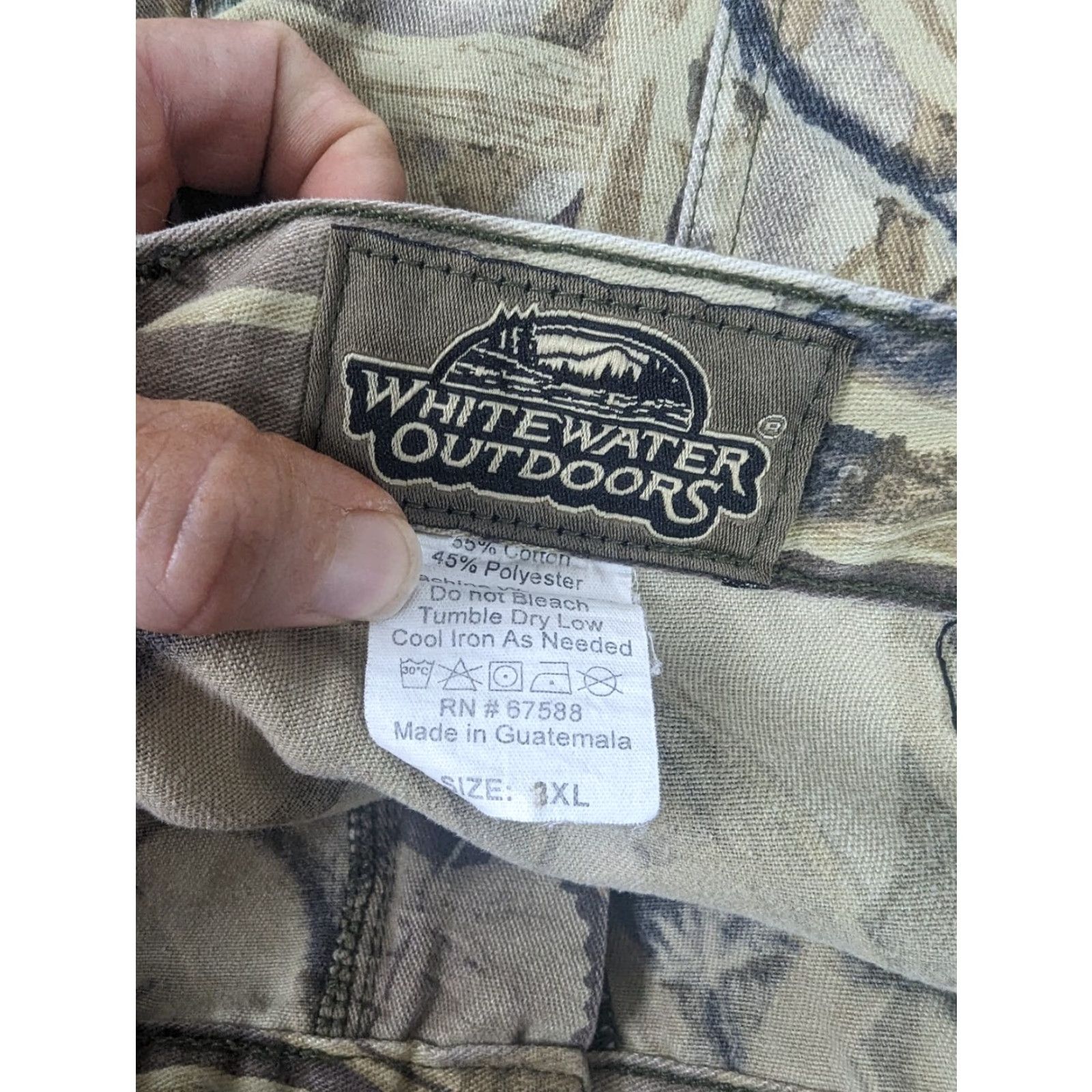 Vintage VINTAGE Whitewater Outdoors Pants Mens 3XL 44x30 Brown Advantage Camo Cargo P1M Size US 39 - 3 Thumbnail