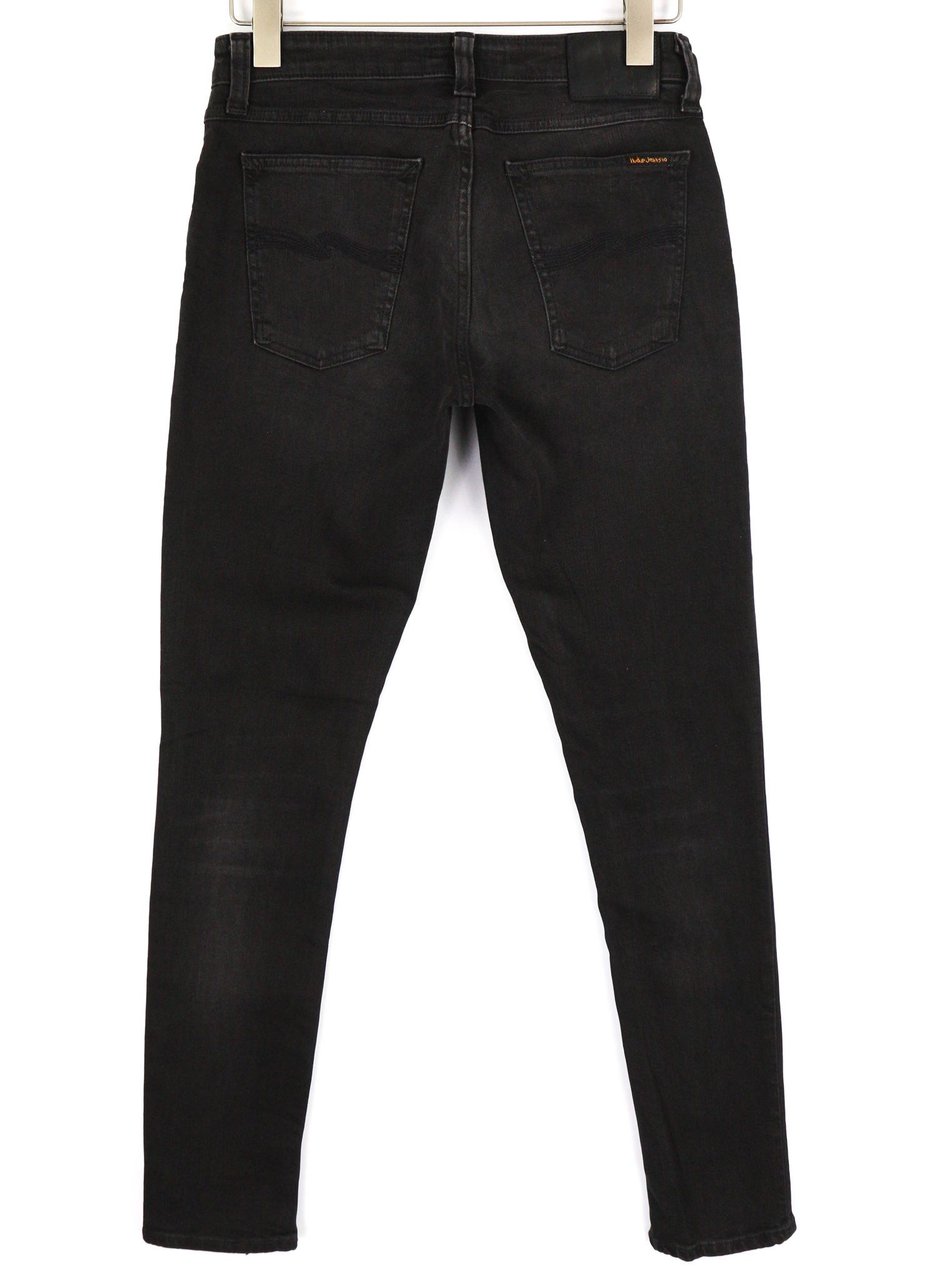 Nudie Jeans SKINNY LIN W30/L32 Used Black Organic Washed 81914 Size US 30 / EU 46 - 2 Thumbnail
