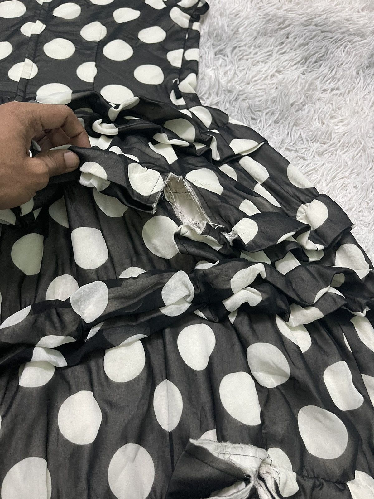 Comme des Garcons SS2010 COMME DES GARCONS GOWN POLKA RARE DISTRESSED DESIGN Size S / US 4 / IT 40 - 24 Thumbnail
