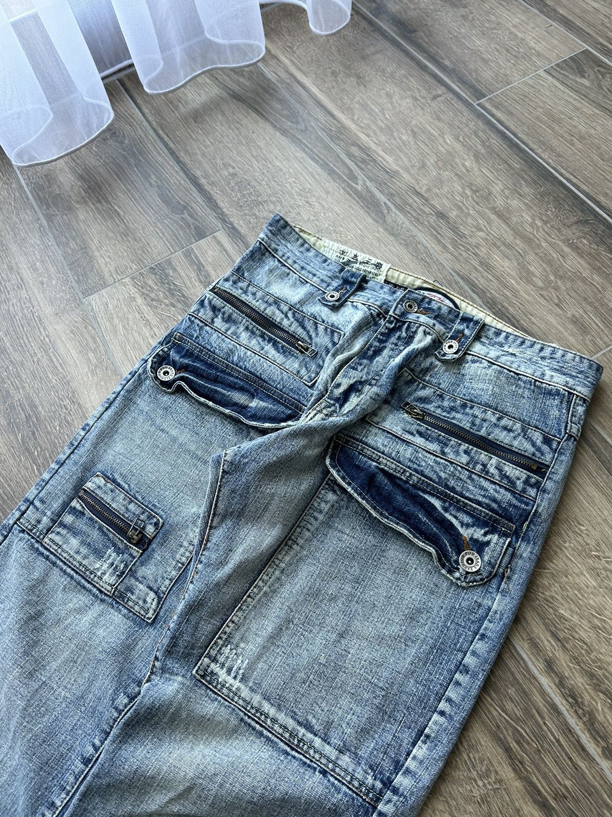 Japanese Brand Vintage Pod Racing jeans Japanese style Y2k Jcno skate Size US 34 / EU 50 - 3 Thumbnail