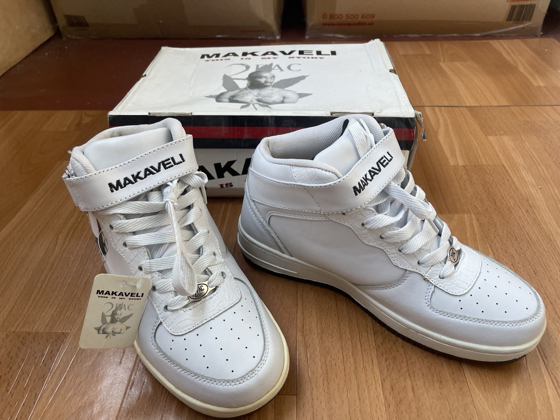 Makaveli MAKAVELI Branded sneakers, 2Pac shoes, Hi Top vintage US 9 Size US 9 / EU 42 - 7 Thumbnail