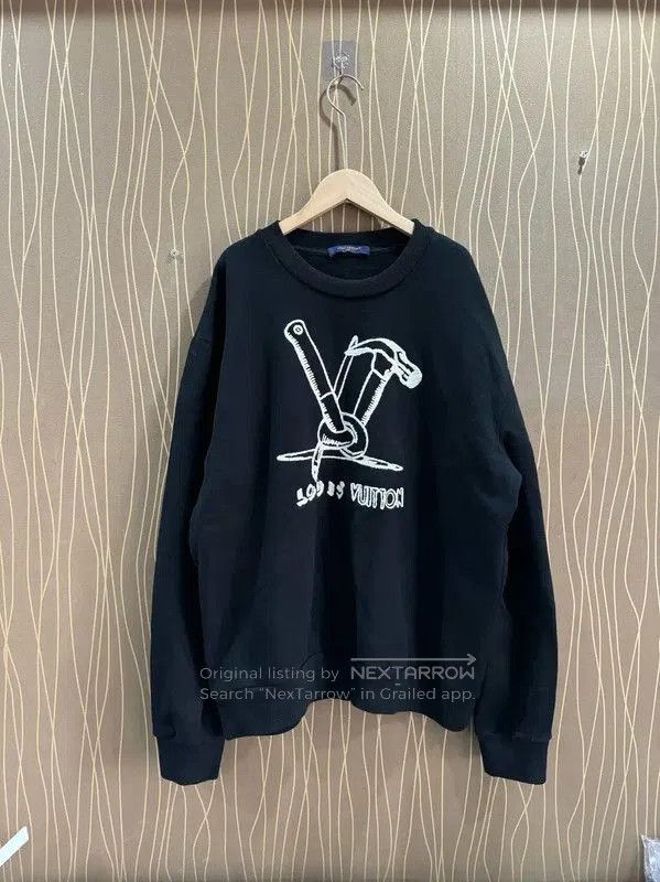 Louis Vuitton Louis Vuitton Black XXXL Men's Sweatshirt . Size US XXL / EU 58 / 5 - 1 Thumbnail