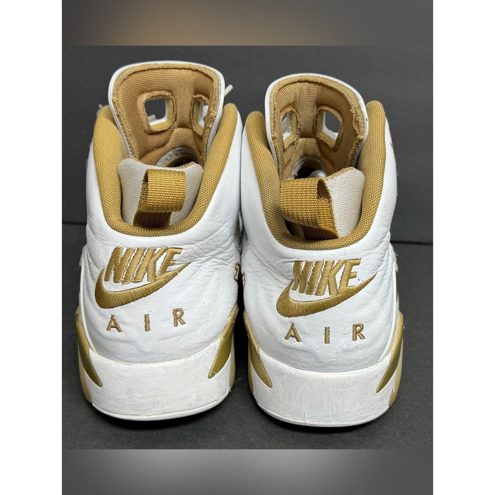 Jordan Brand Nike Jordan Jump Man MVP White Metallic Gold Sneakers Men’s Size US 9 / EU 42 - 6 Thumbnail