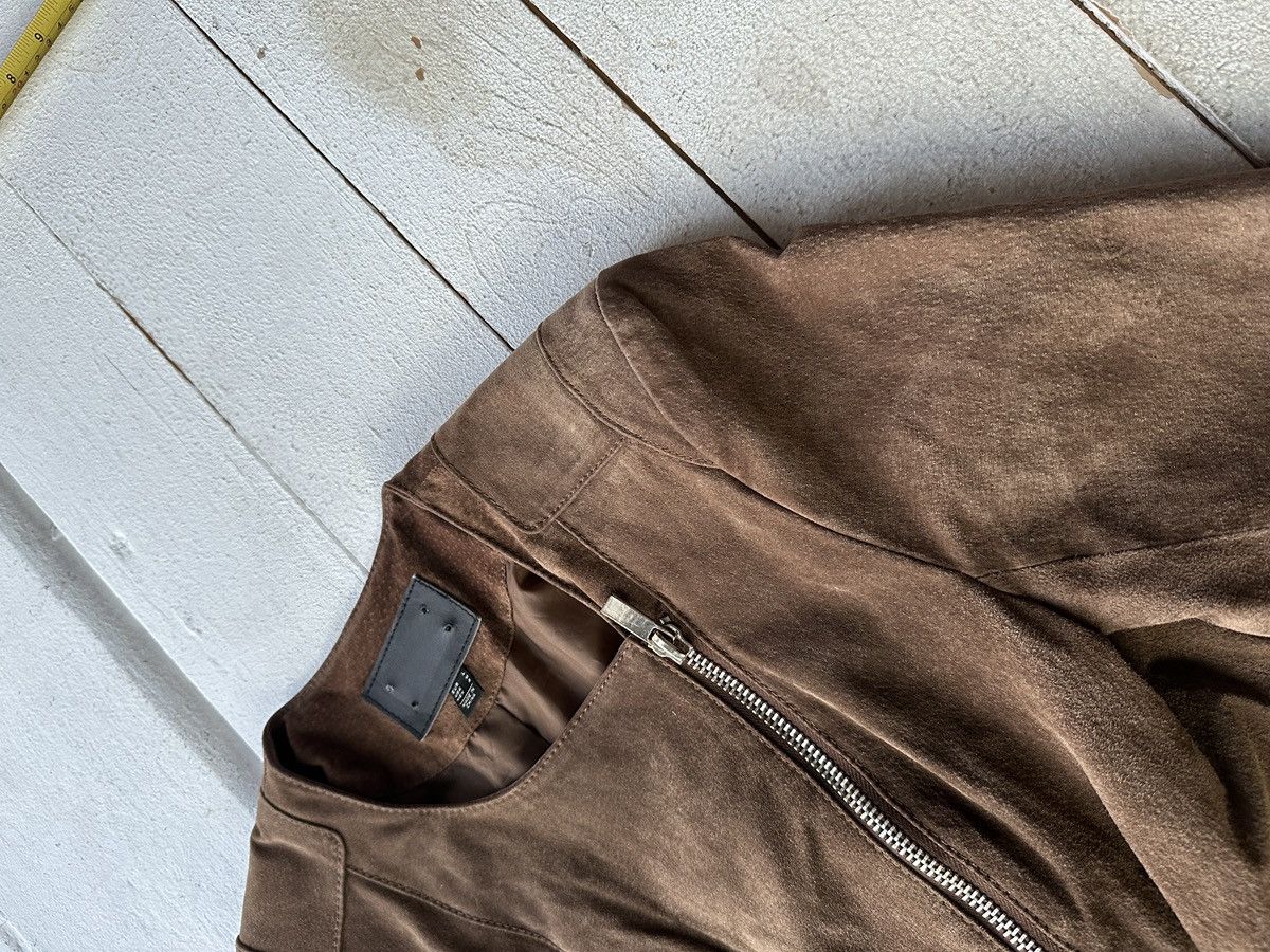 Other 🚨Y2K RICK OWENS TYPE DIRTY SLIM FIT ZIP LEATHER JACKET Size M / US 6-8 / IT 42-44 - 7 Thumbnail