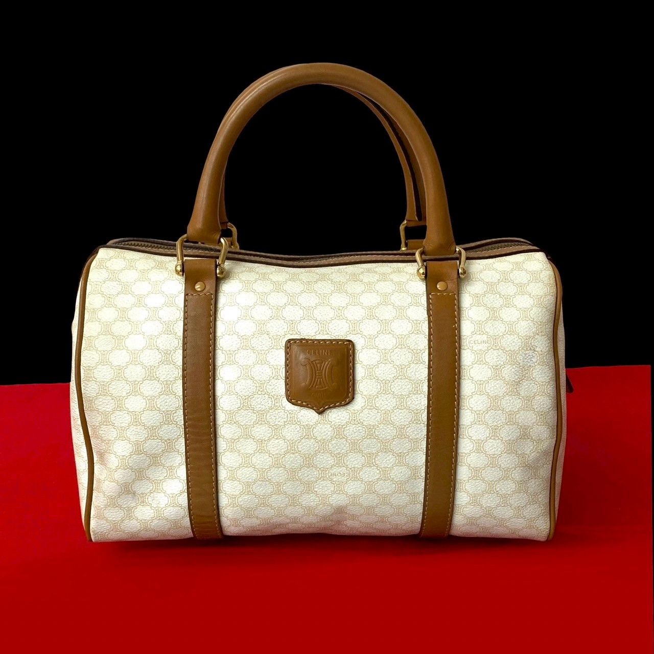 Celine Celine Celine Macadam Blazon Trionphe Leather Handbag Leather Handbag Size ONE SIZE - 1 Thumbnail