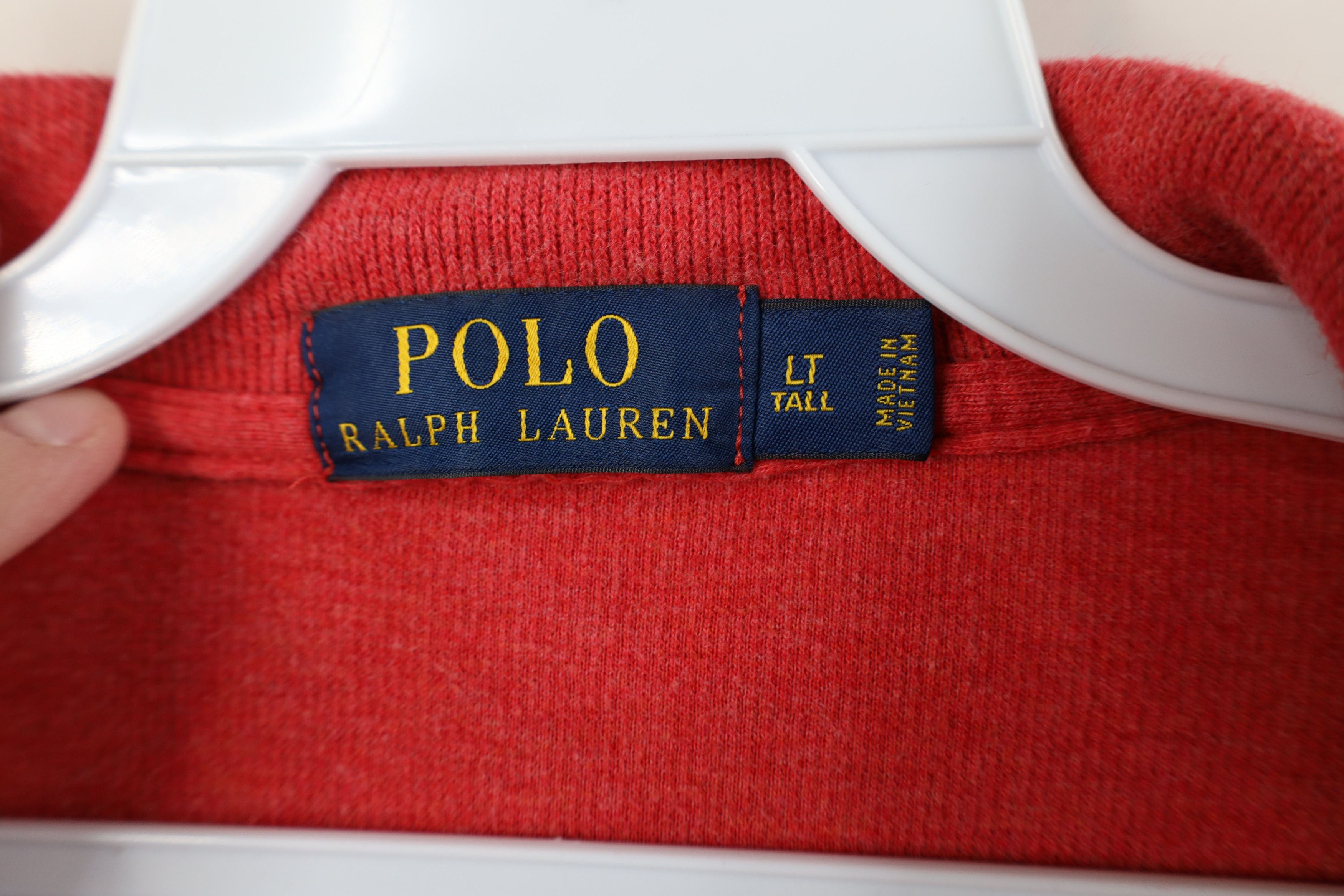 Ralph Lauren Vintage Y2K Ralph Lauren Ribbed Knit Half Zip Sweater Red Size US L / EU 52-54 / 3 - 6 Thumbnail