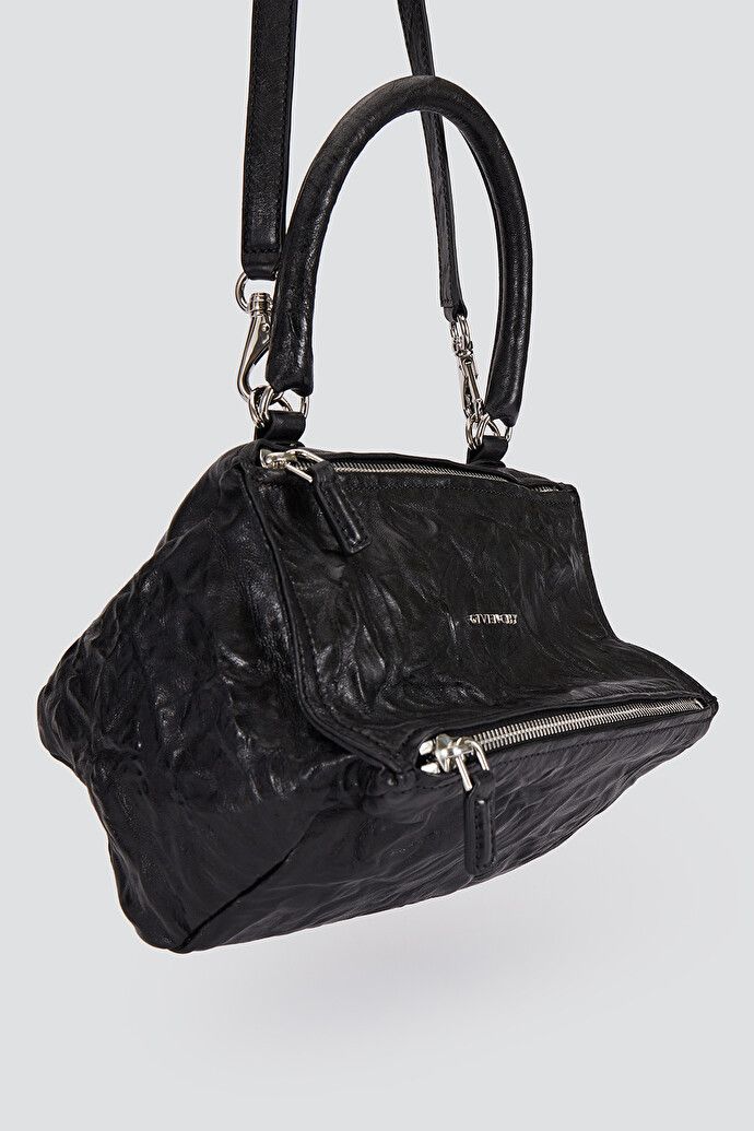 Givenchy o1srvl11e0625 Size:OS/ Pandora Leather Shoulder Bag in Black Size ONE SIZE - 4 Thumbnail