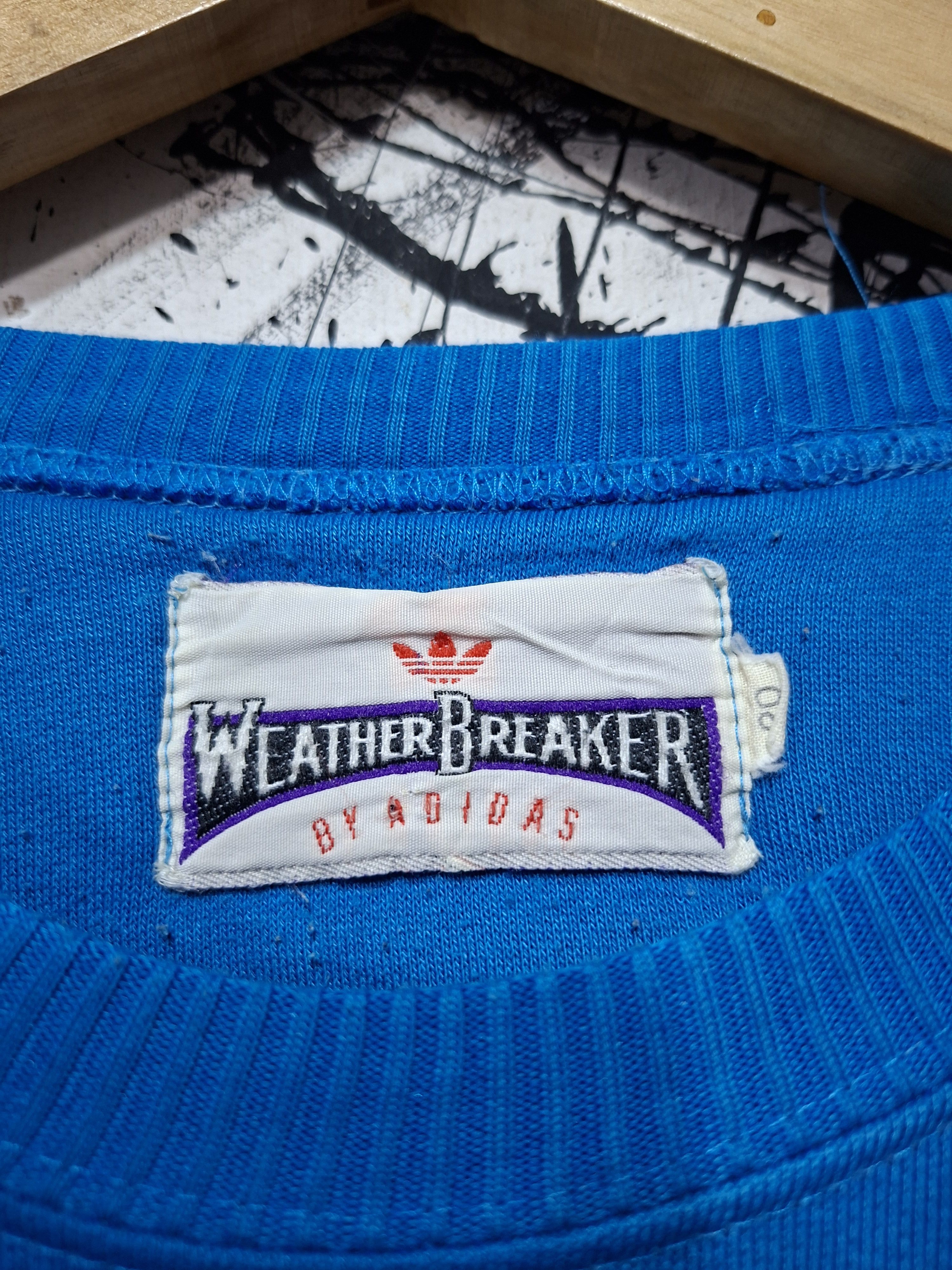 Adidas 80'S WEATHER BREAKER BY ADIDAS TREFOIL LOGO SWEATSHIRT Size US XL / EU 56 / 4 - 4 Thumbnail