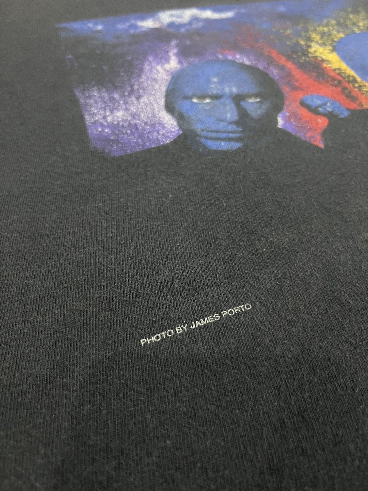 Rap Tees 🔥CRAZY OVERSIZED 90s SUNFADED Blue Man Group By James Porto Size US XL / EU 56 / 4 - 9 Thumbnail