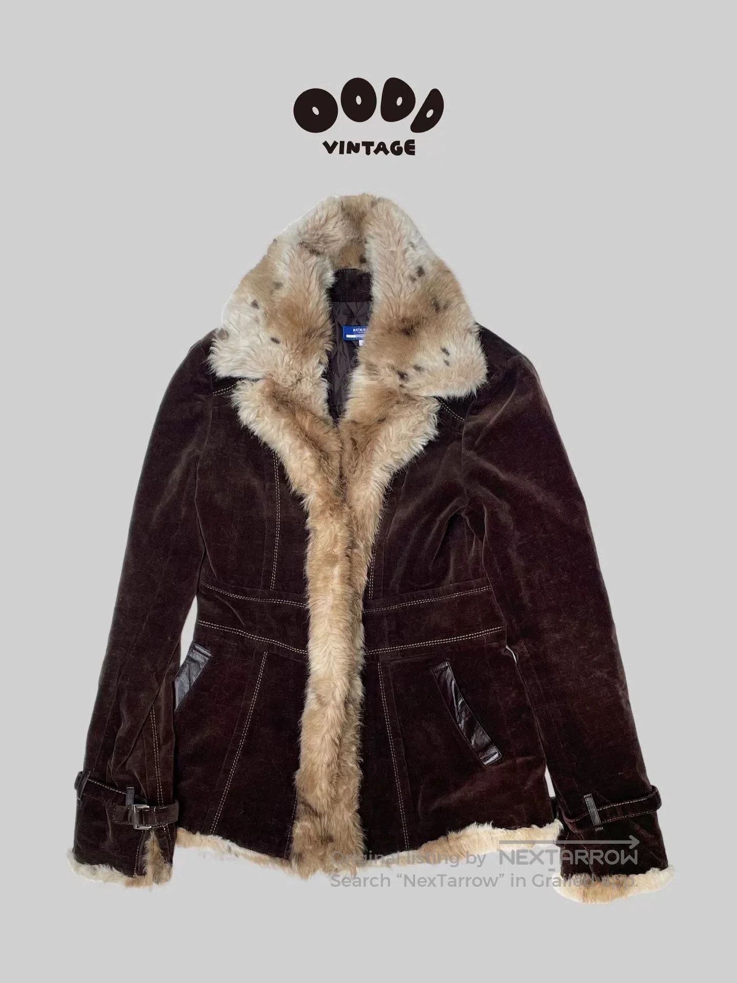 Burberry Burberry Faux Fur Cotton Jacket. Size M / US 6-8 / IT 42-44 - 1 Thumbnail