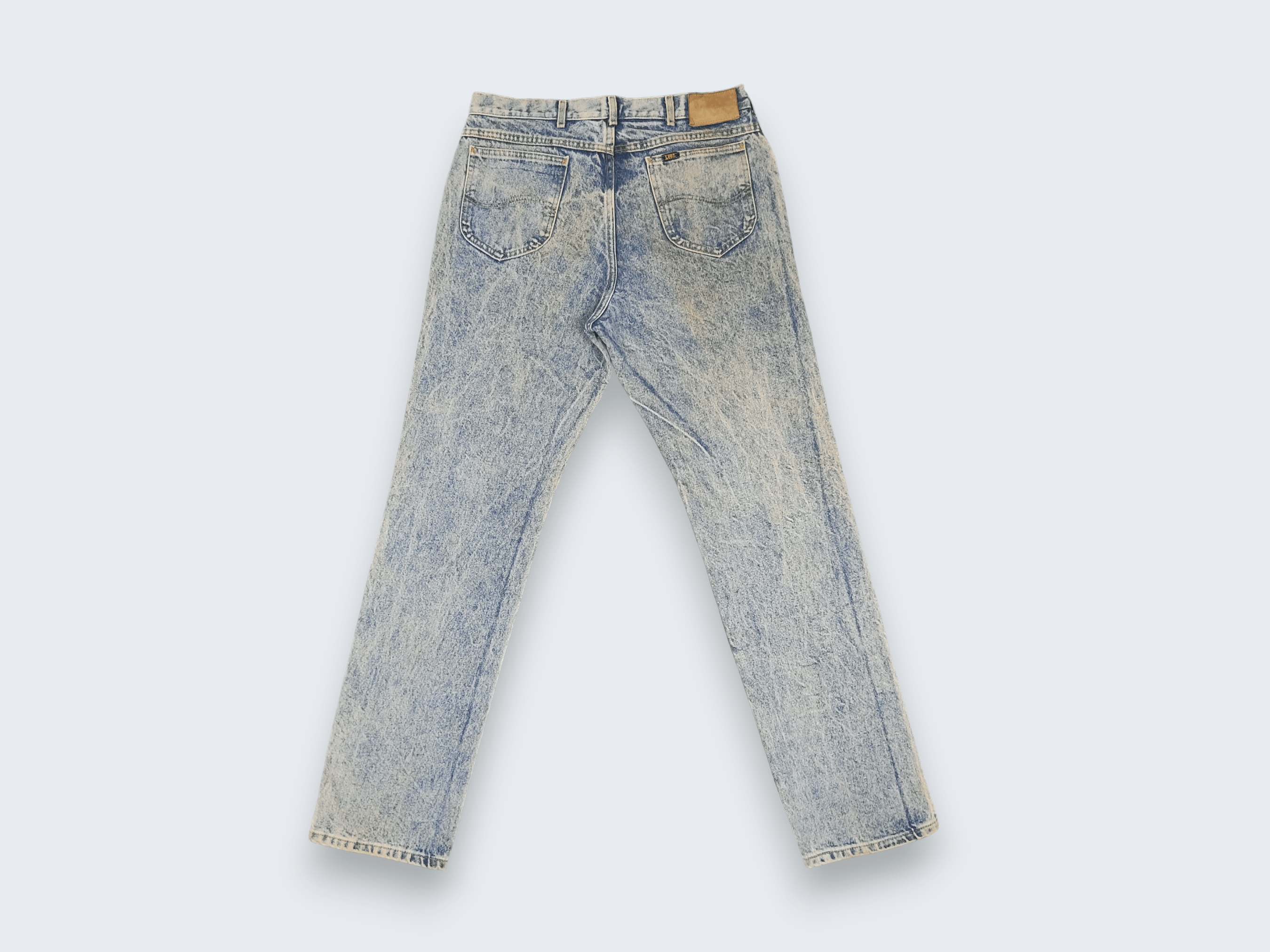 Lee × Vintage 90s Vintage Lee Stone Wash Jeans L507 Size US 35 - 6 Thumbnail
