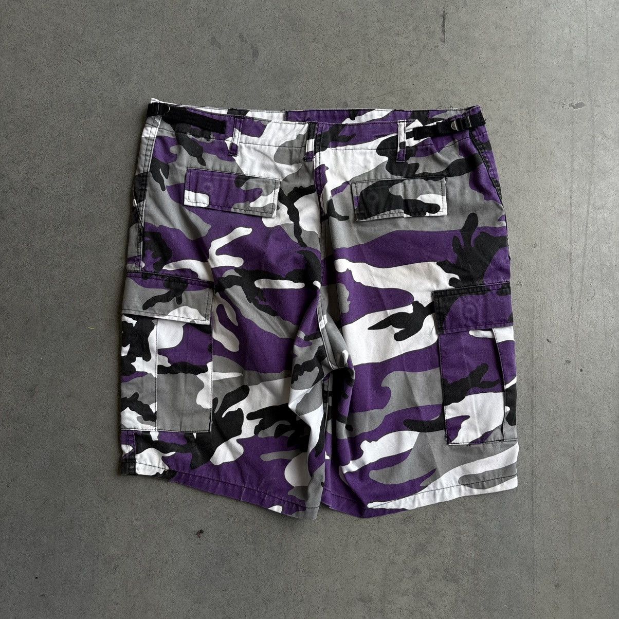 Vintage Vintage Y2K Purple Camo Military Adjustable Camo Pants 36 Size US 36 / EU 52 - 5 Thumbnail