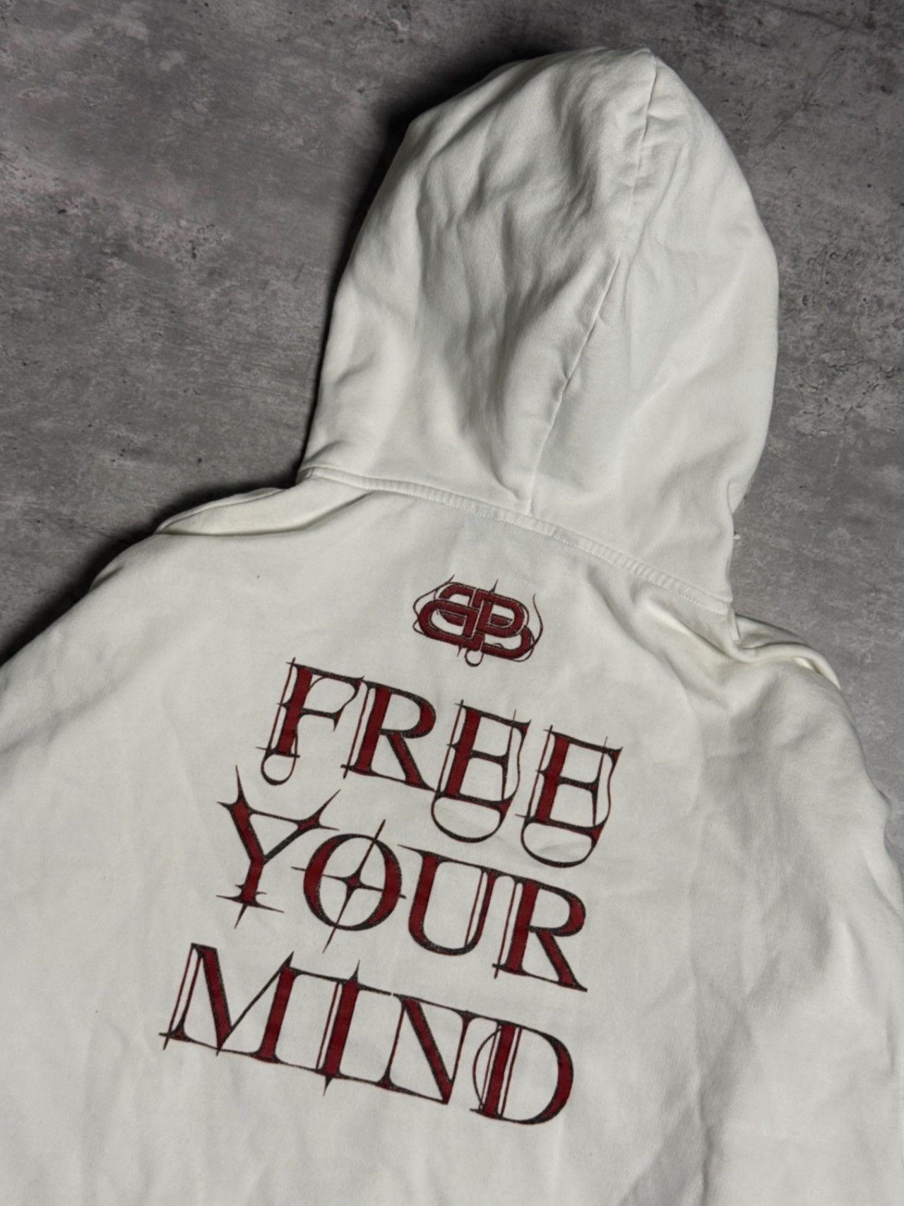 Balenciaga BALENCIAGA SS2020 Pre-Owned Society Gothic Logo Hoodie Size US M / EU 48-50 / 2 - 3 Thumbnail