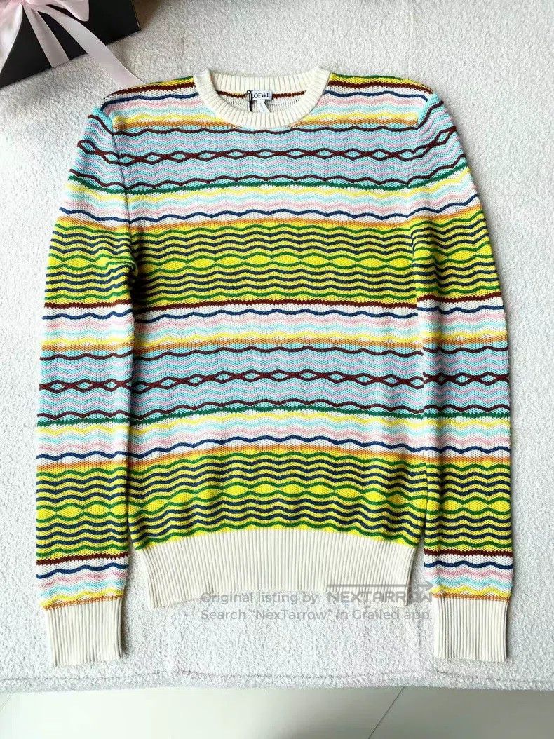 Loewe Loewe Colorful Striped Knit Sweater Size S / US 4 / IT 40 - 2 Thumbnail