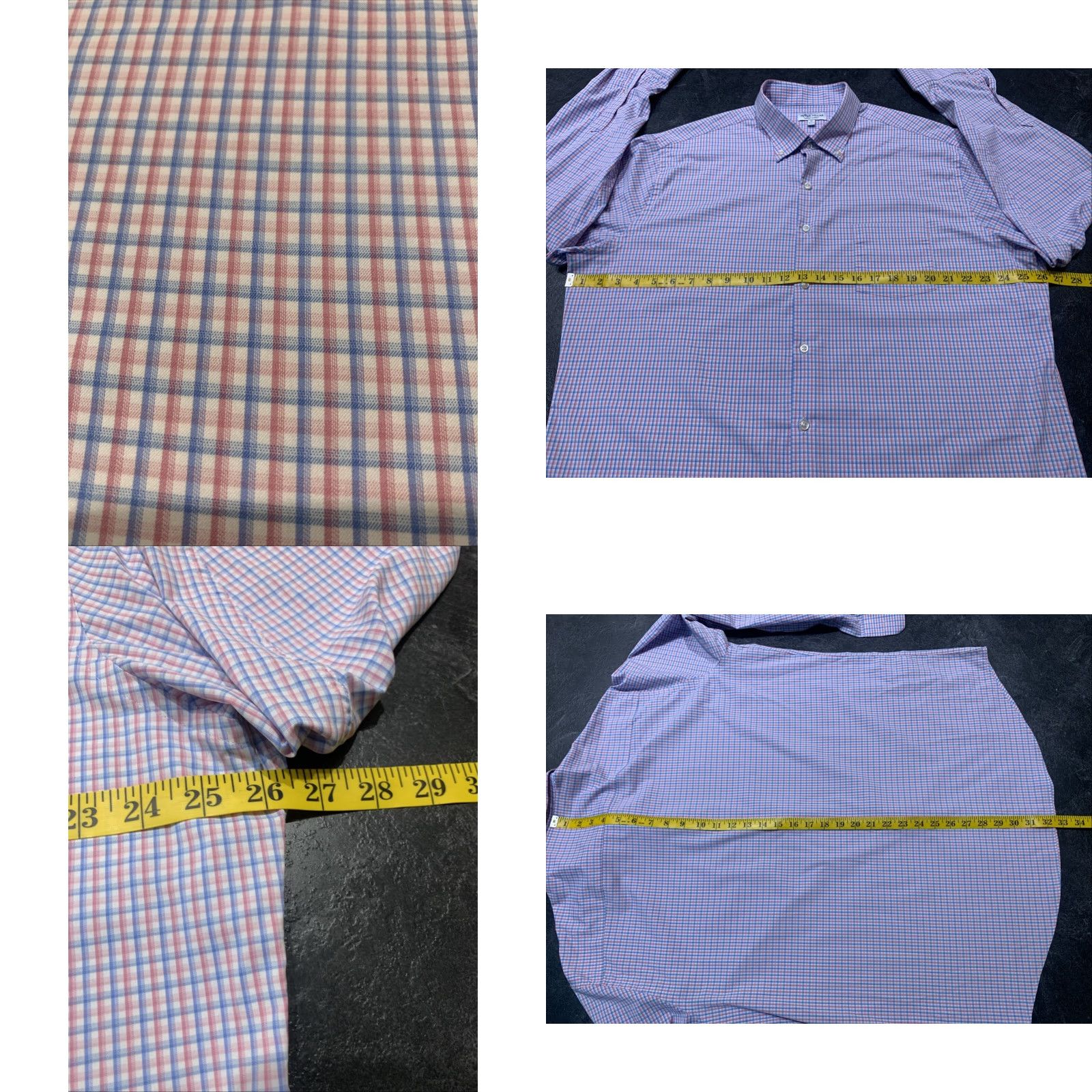 Peter Millar Peter Millar Summer Comfort Shirt Men XL Multicolor Plaid Long Sleeve Button Down Size US XL / EU 56 / 4 - 8 Thumbnail