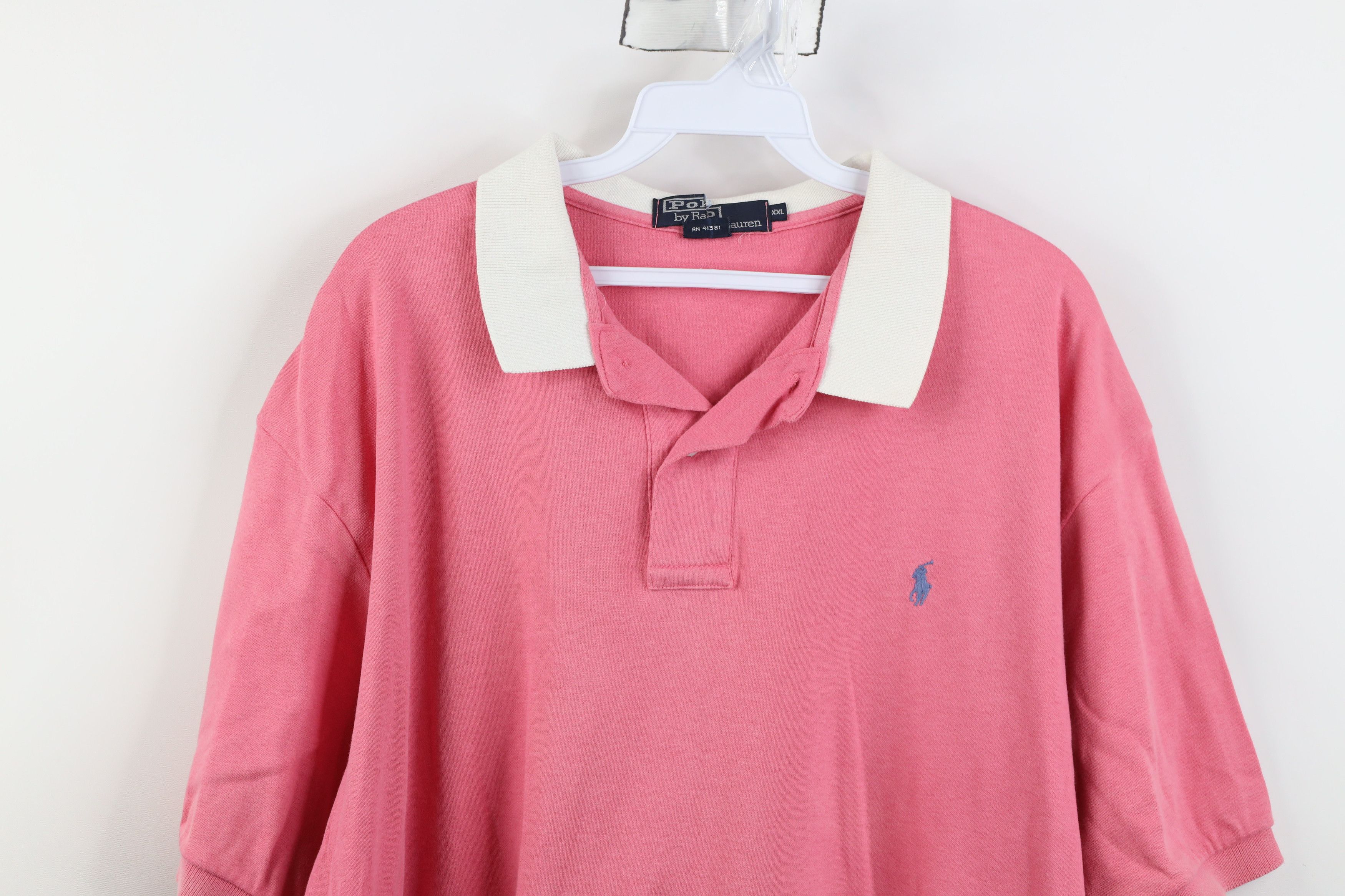 Ralph Lauren Vintage 90s Ralph Lauren Soft Cotton Knit Golf Polo USA Size US XXL / EU 58 / 5 - 2 Thumbnail