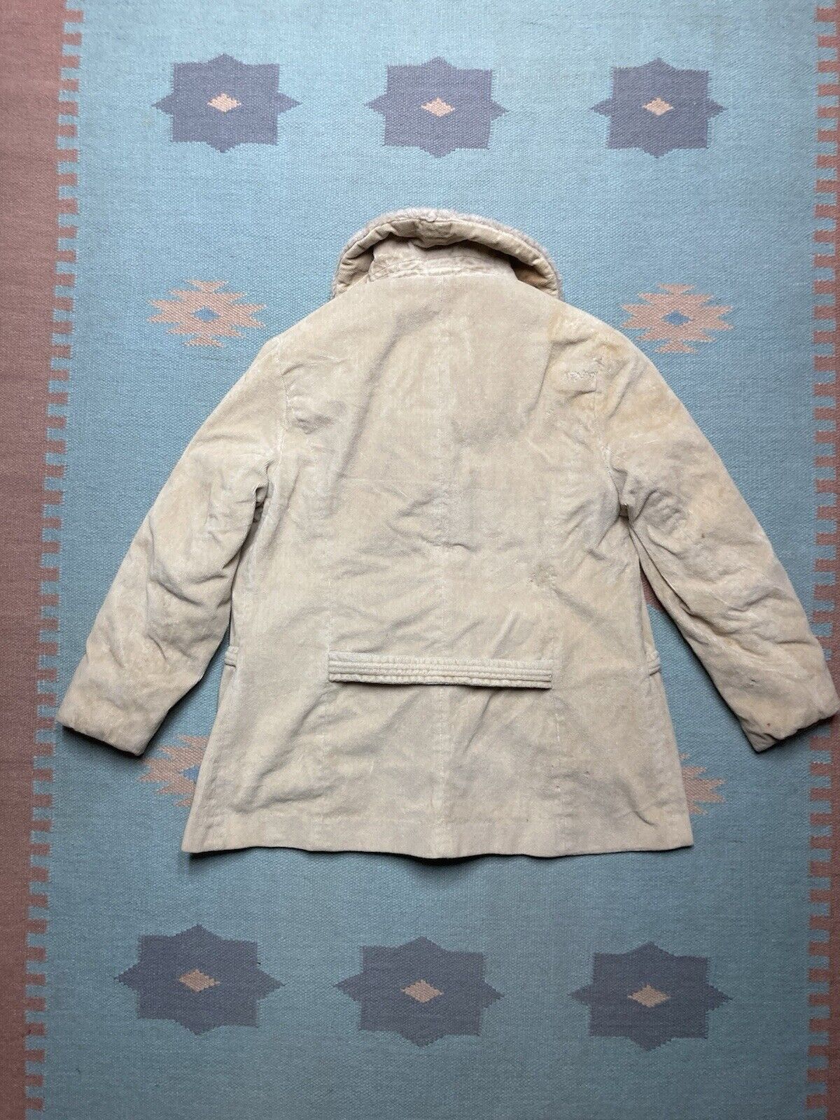 Vintage 60s corduroy jacket faux fur shawl collar penny lane women L Size L / US 10 / IT 46 - 8 Thumbnail