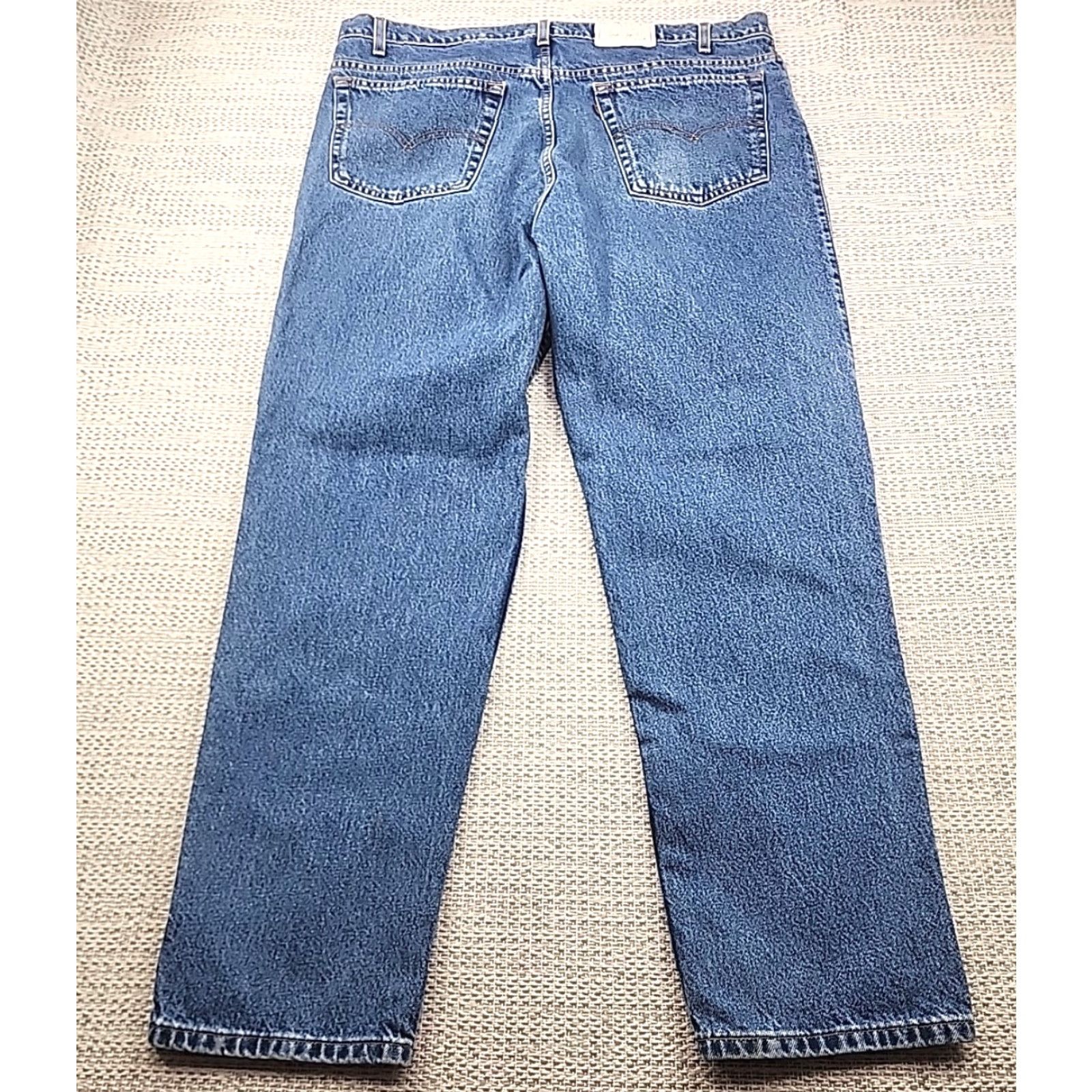 Levi's VINTAGE Levi's Jeans Rockabilly 1998 540 Relaxed Fit Mens 42x32 Blue 5-Pocket Denim Machine Washable Brown Tab 90s Retro Mens Size US 32 / EU 48 - 2 Thumbnail