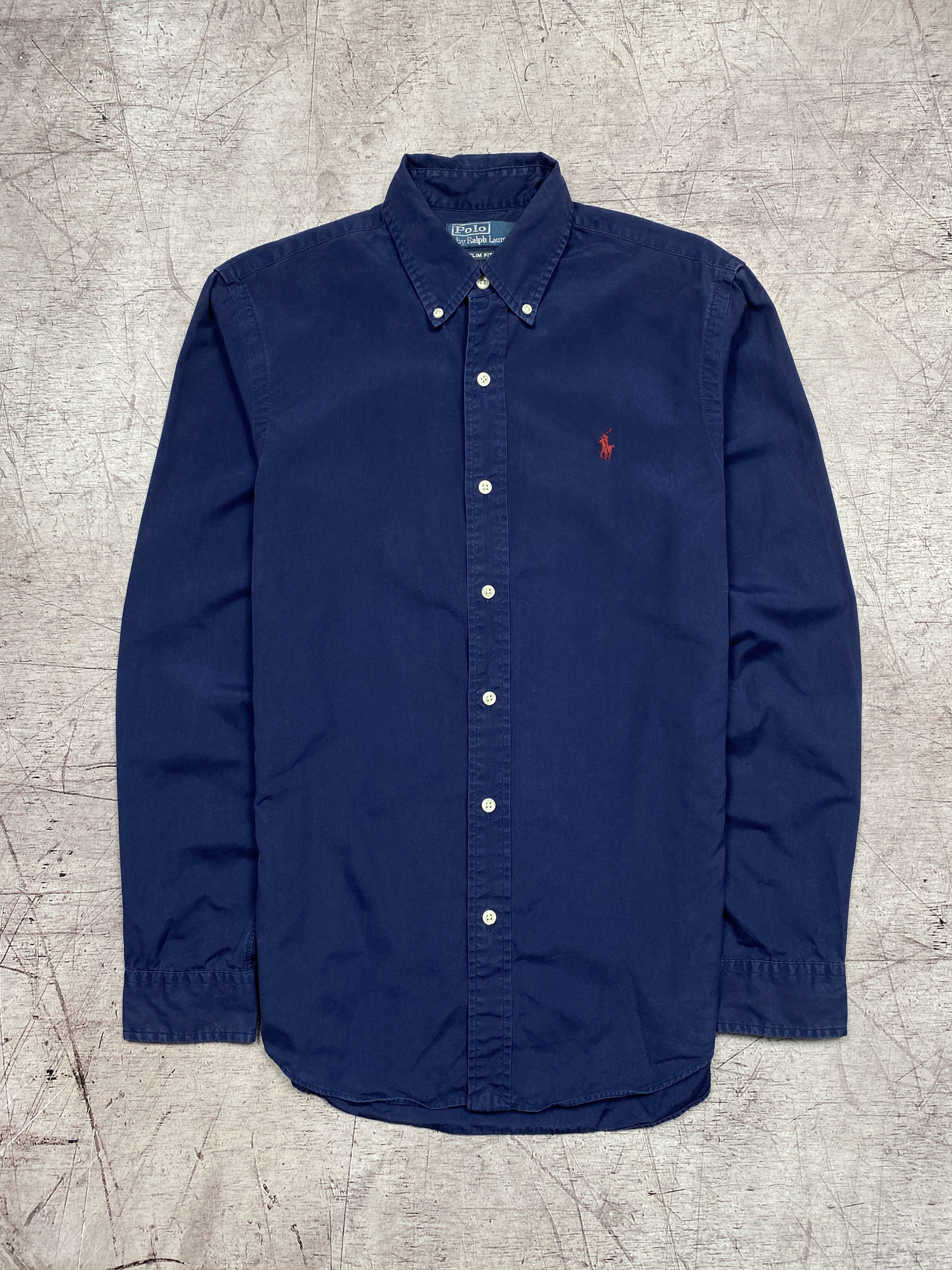 Polo Ralph Lauren × Ralph Lauren Polo Ralph Lauren Mens Blue Long Sleeve Shirt Size US S / EU 44-46 / 1 - 1 Thumbnail