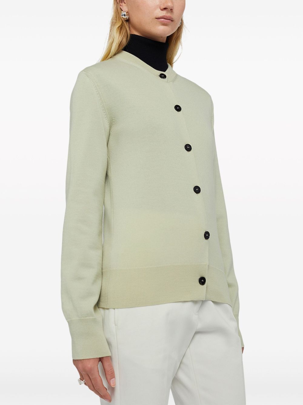 Jil Sander o1loc1c1124 Cardigan in Grey Size L / US 10 / IT 46 - 2 Thumbnail