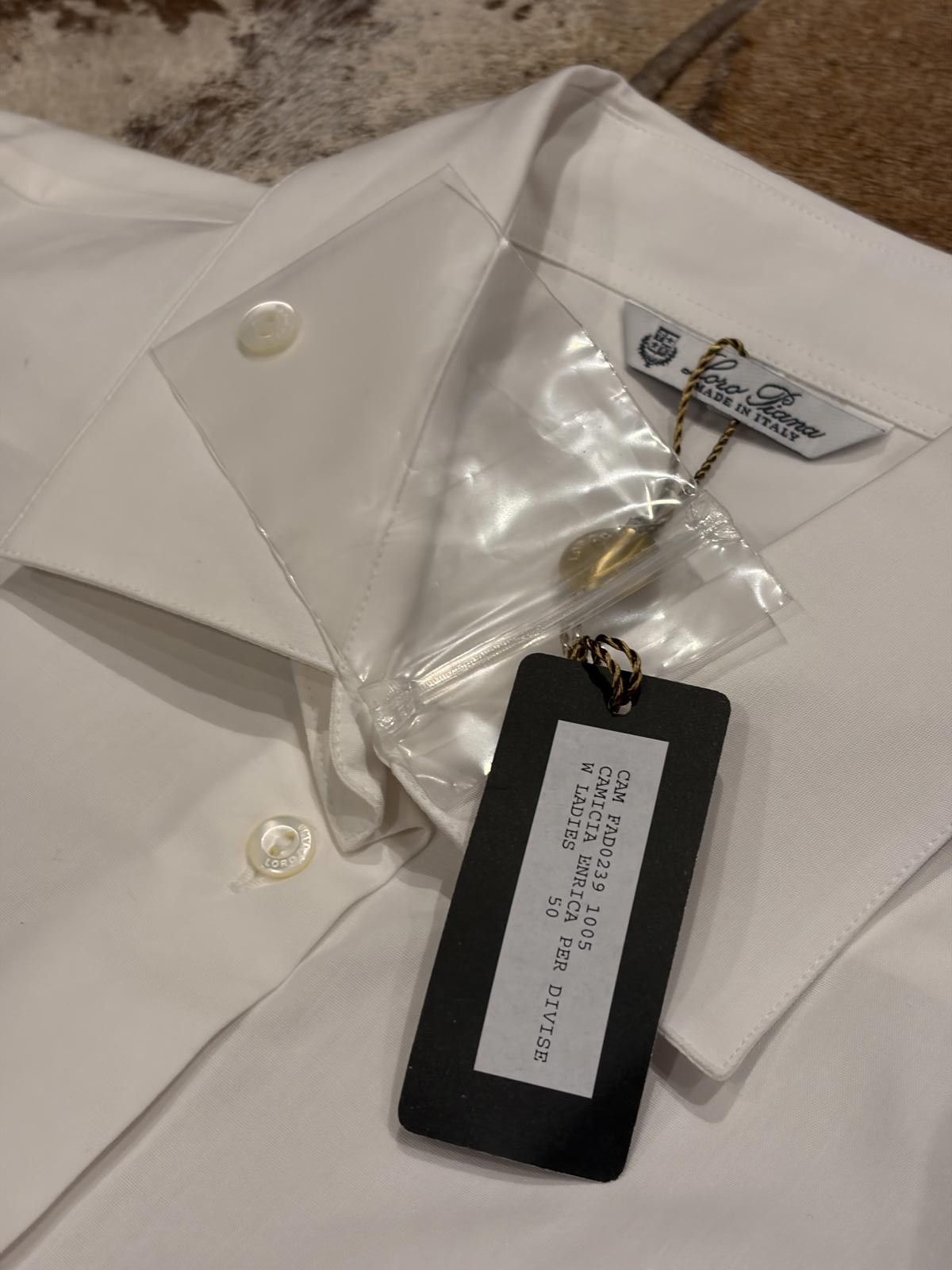 Loro Piana Loro Piana White Tailored Cotton Shirt Size XL / US 12-14 / IT 48-50 - 3 Thumbnail