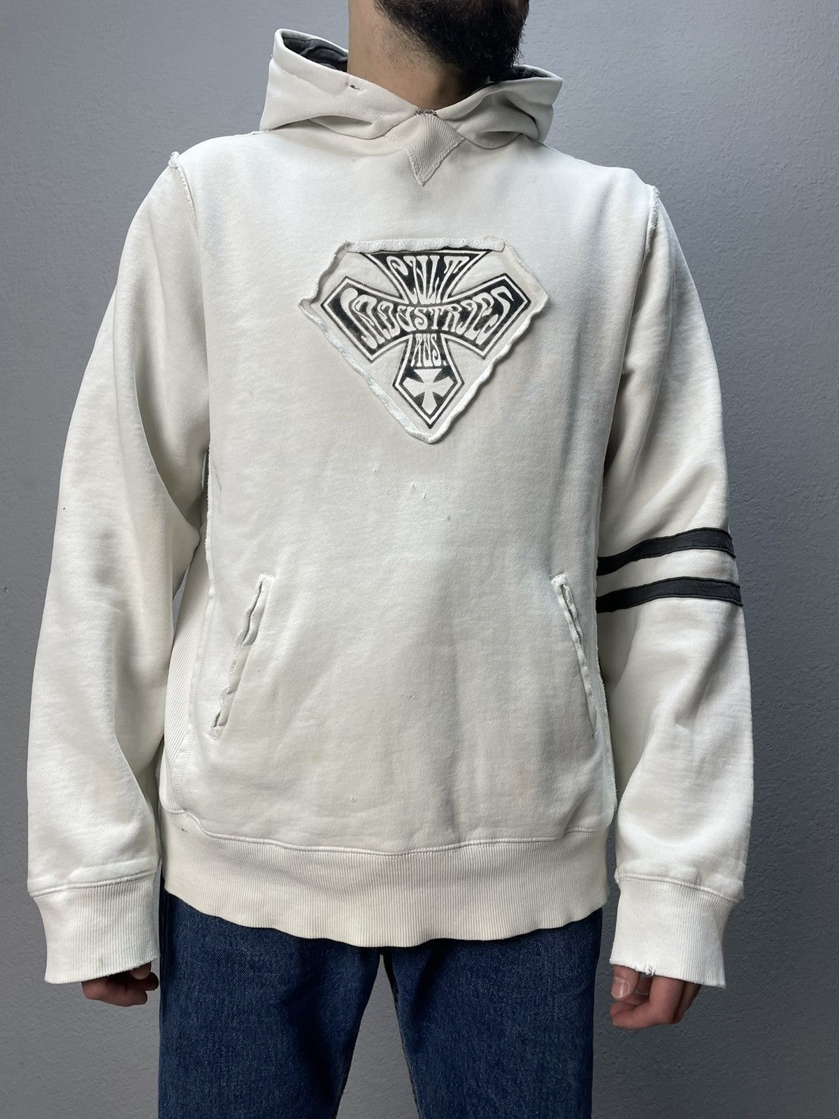 Vintage Vintage Cult affliction y2k Faded Effect Hoodie Opium Style Size US L / EU 52-54 / 3 - 14 Thumbnail