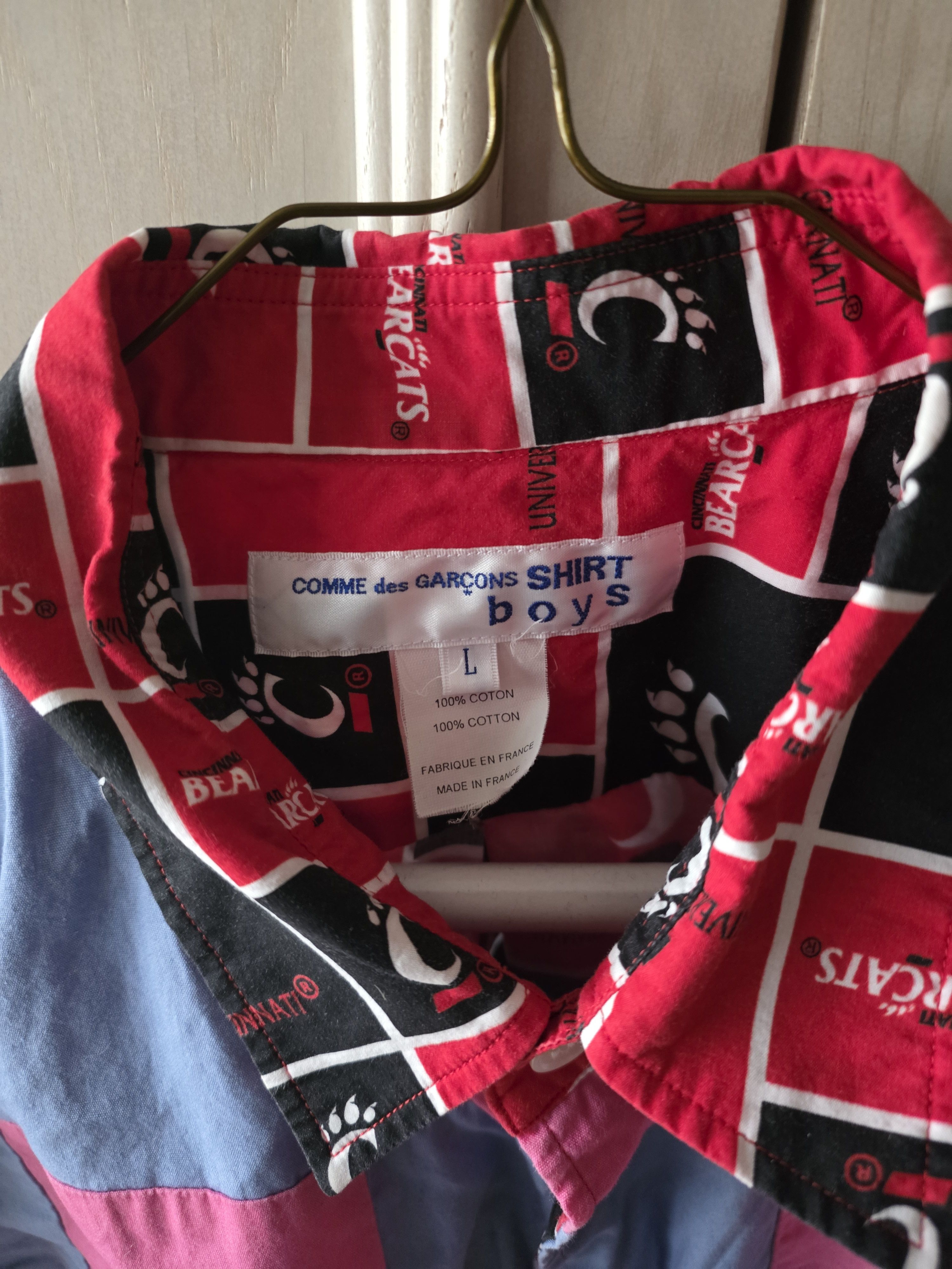 Comme des Garcons SHIRT Comme des Garçons SHIRT boys S/S 19 Cincinnati Bearcats Size US L / EU 52-54 / 3 - 3 Thumbnail