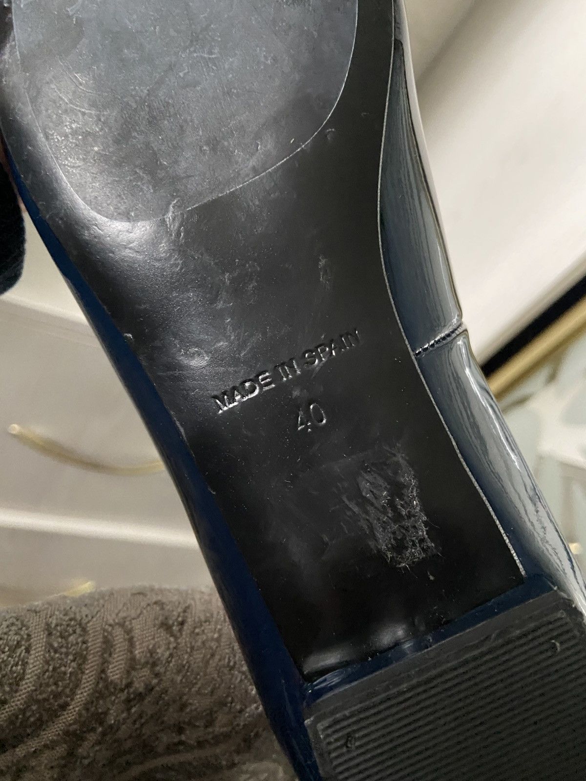 Other Jones Bootmaker Navy Patent Leather Flats / Loafers 40 Size US 9 / IT 39 - 5 Thumbnail