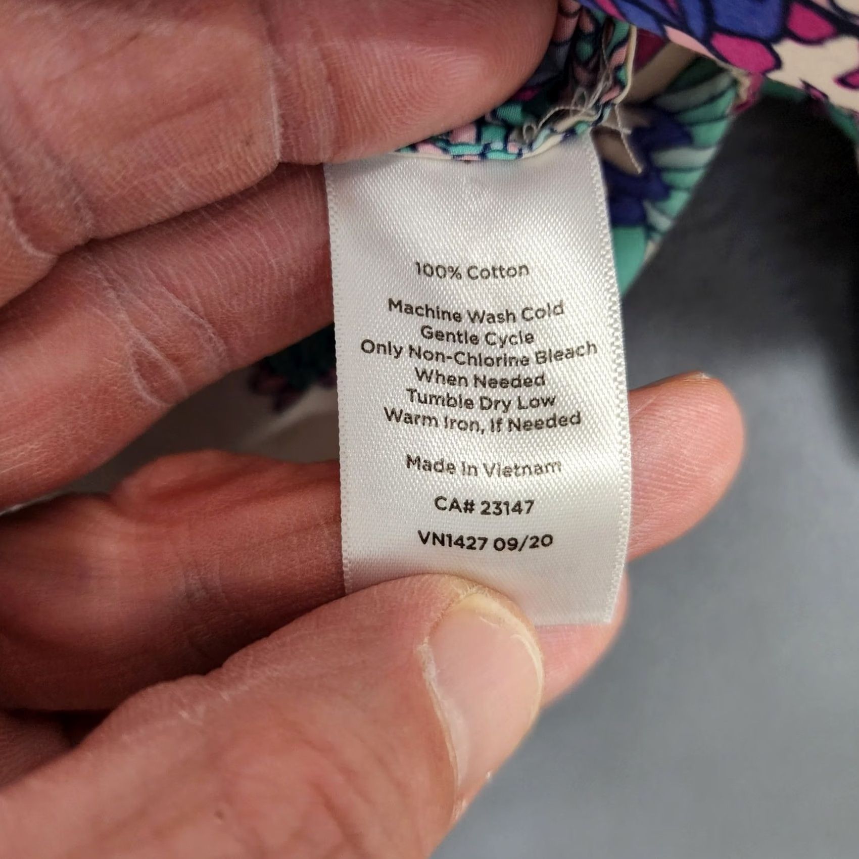 Talbots Talbots Top Womens 1X Blue Floral Long Sleeve Button-Up Cotton Shirt Womens Plus 1X Blue Floral Long Sleeve Button-Up Cotton Talbots Shirt Boys? Size XL / US 12-14 / IT 48-50 - 6 Thumbnail