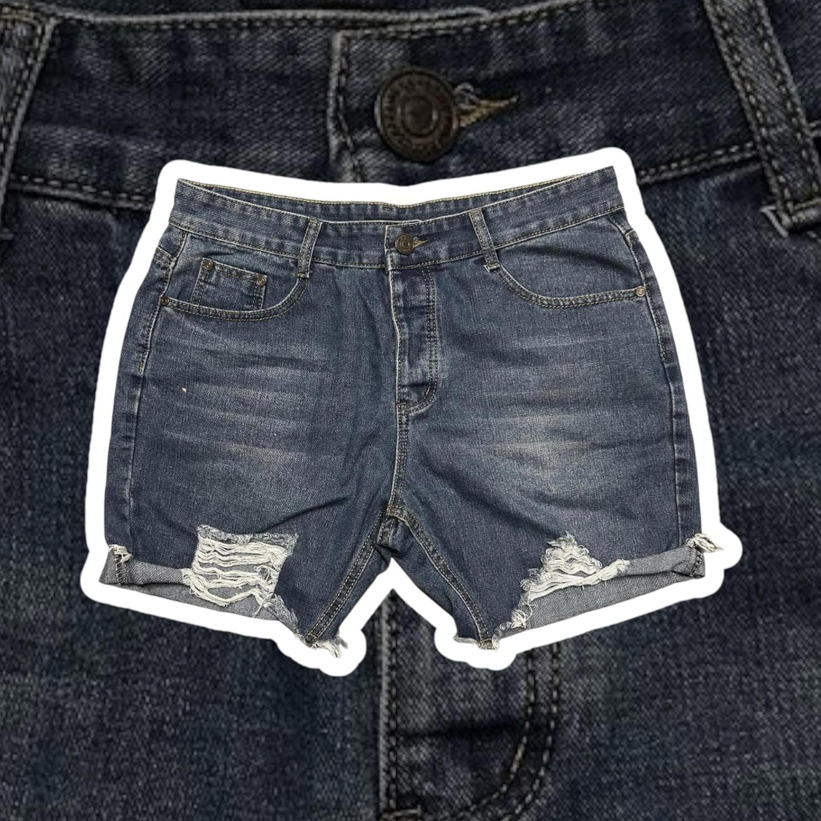 7 For All Mankind Classic Denim Distressed Shorts by MAN - Size 34 Size US 34 / EU 50 - 1 Thumbnail
