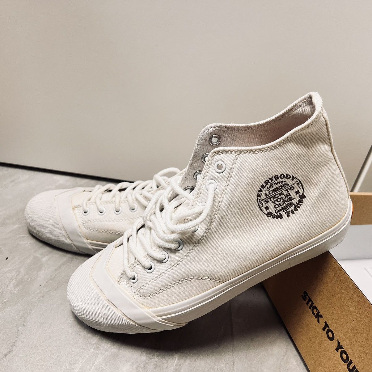 image of Losers Japan High-Top Schooler Sneaker in White, Men's (Size 9)