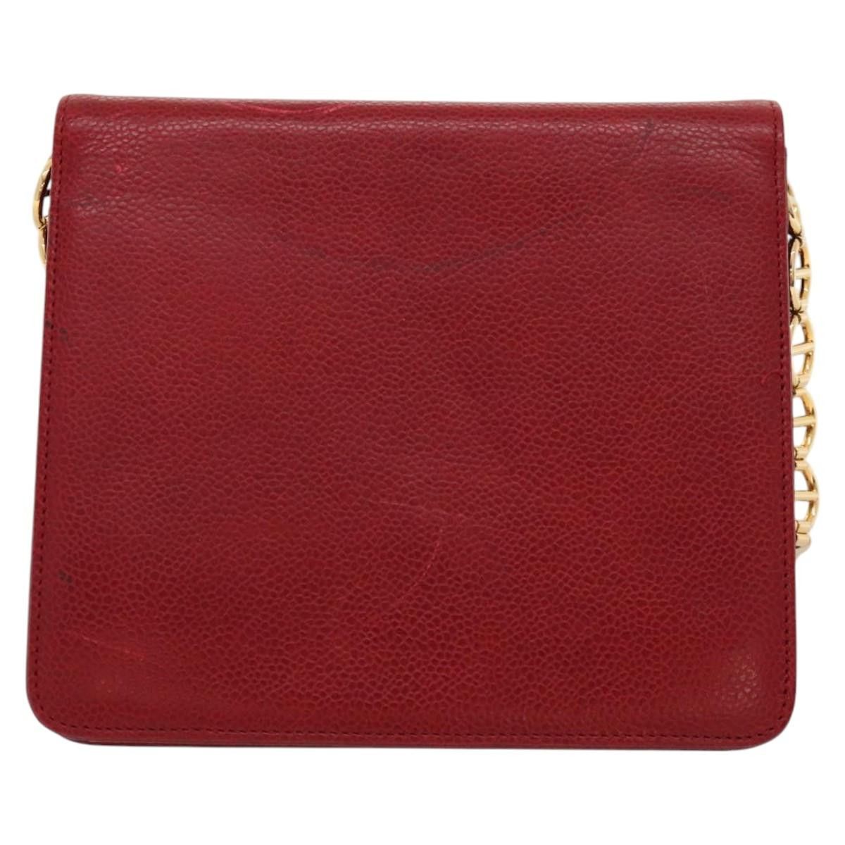 Dior DIOR Shoulder Bag Leather Gold Red Size ONE SIZE - 3 Thumbnail