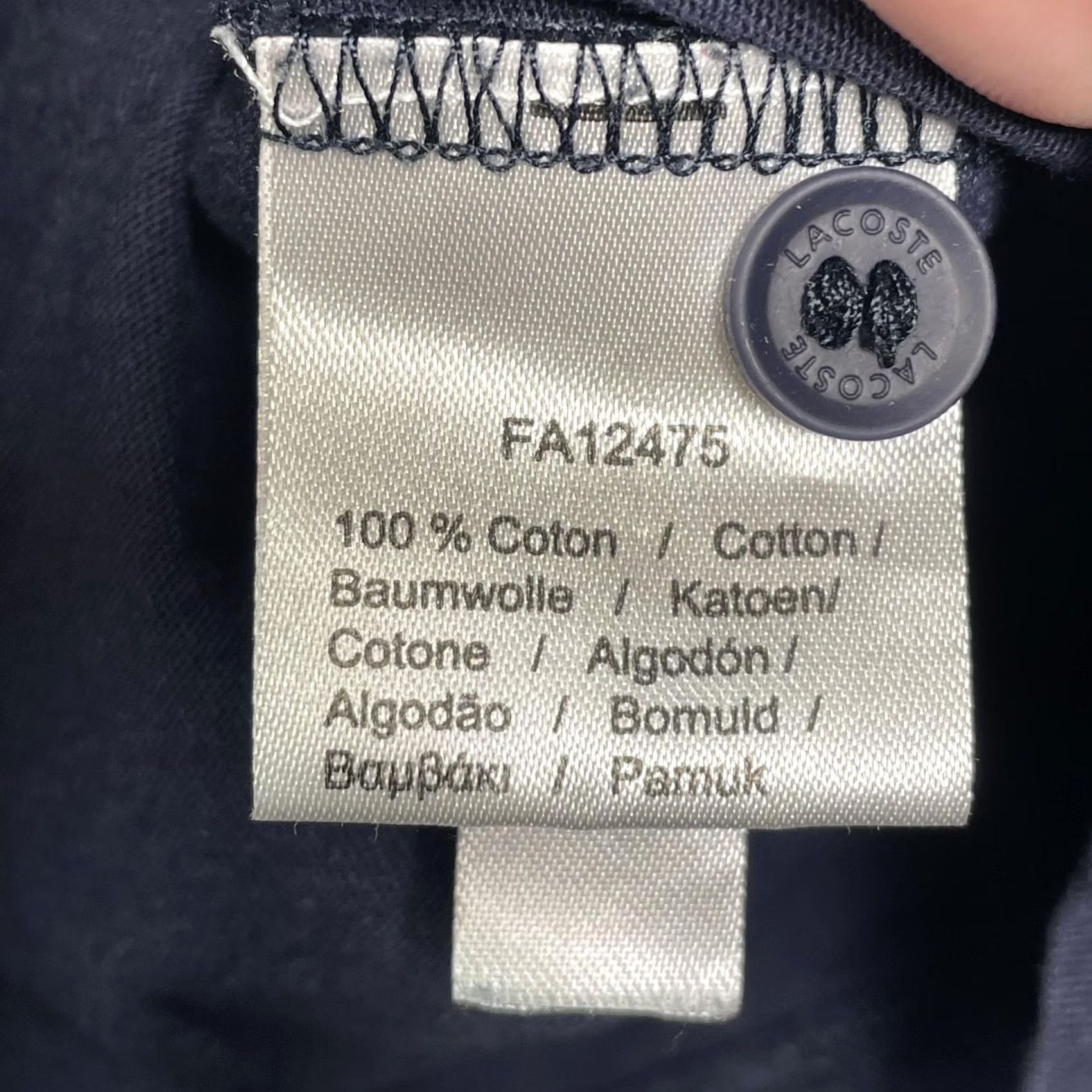 Lacoste Lacoste Polo Shirt Mens 3XL Blue Contrast Collar Tipped Cuff Croc Logo Peru Size US XXL / EU 58 / 5 - 4 Thumbnail