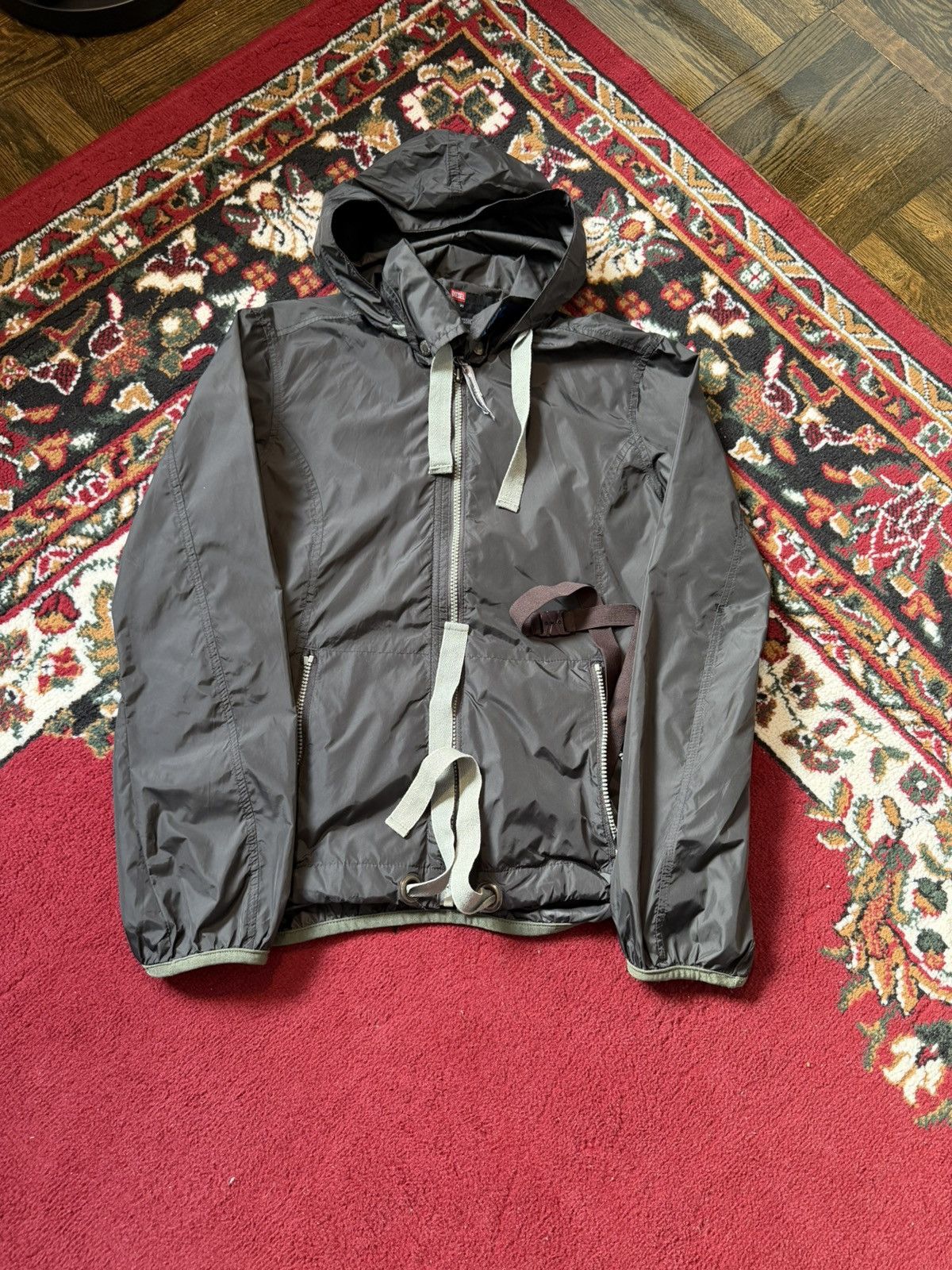 Diesel Y2K Diesel Distressed Full Zip Long Sleeve Windbreaker Size US XS / EU 42 / 0 - 8 Thumbnail