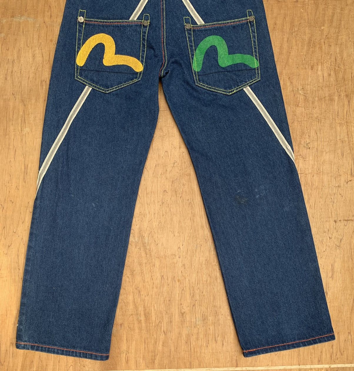 Vintage REVE Evisu Logo Japanese Denim Pants Size US 34 / EU 50 - 17 Thumbnail