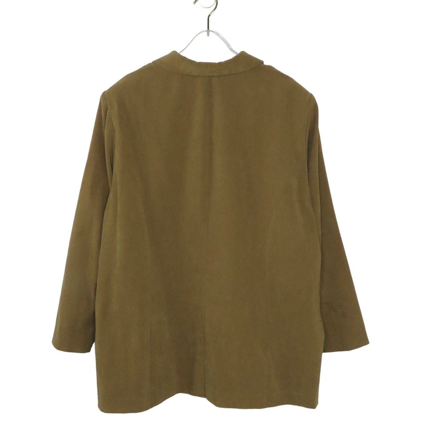 Vintage 80s Vintage Jacket Tan & Black Suede Casual Jacket Large Size L / US 10 / IT 46 - 6 Thumbnail