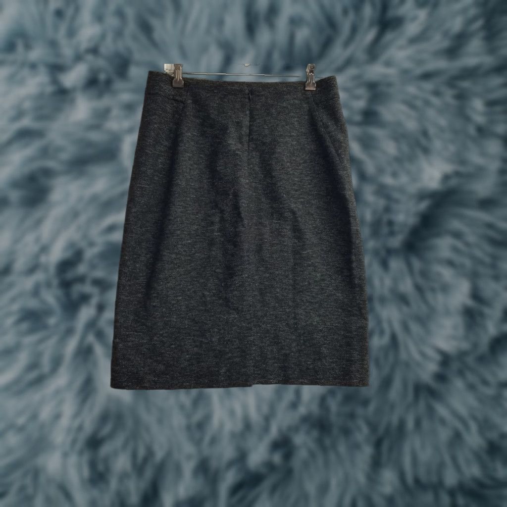Theory Theory Pencil Skirt Women's Size 10 Gray Knee Length Stretch Wool Spandex Dry Clean Only Size 32" / US 10 / IT 46 - 1 Thumbnail