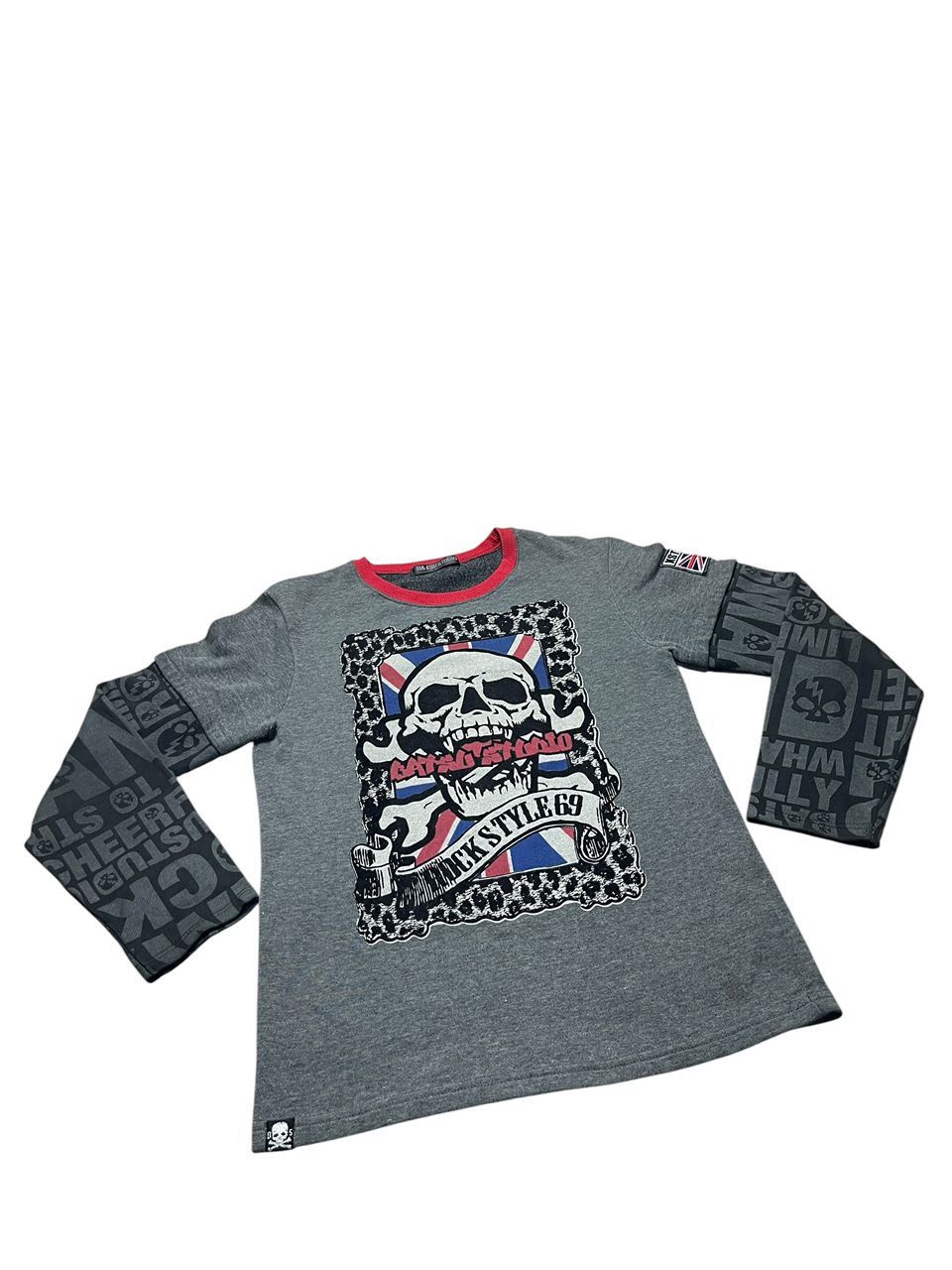 Japanese Brand BA-TSU Studio Rockstyle 69 Skull Long sleeve T-Shirt Size US XS / EU 42 / 0 - 12 Thumbnail