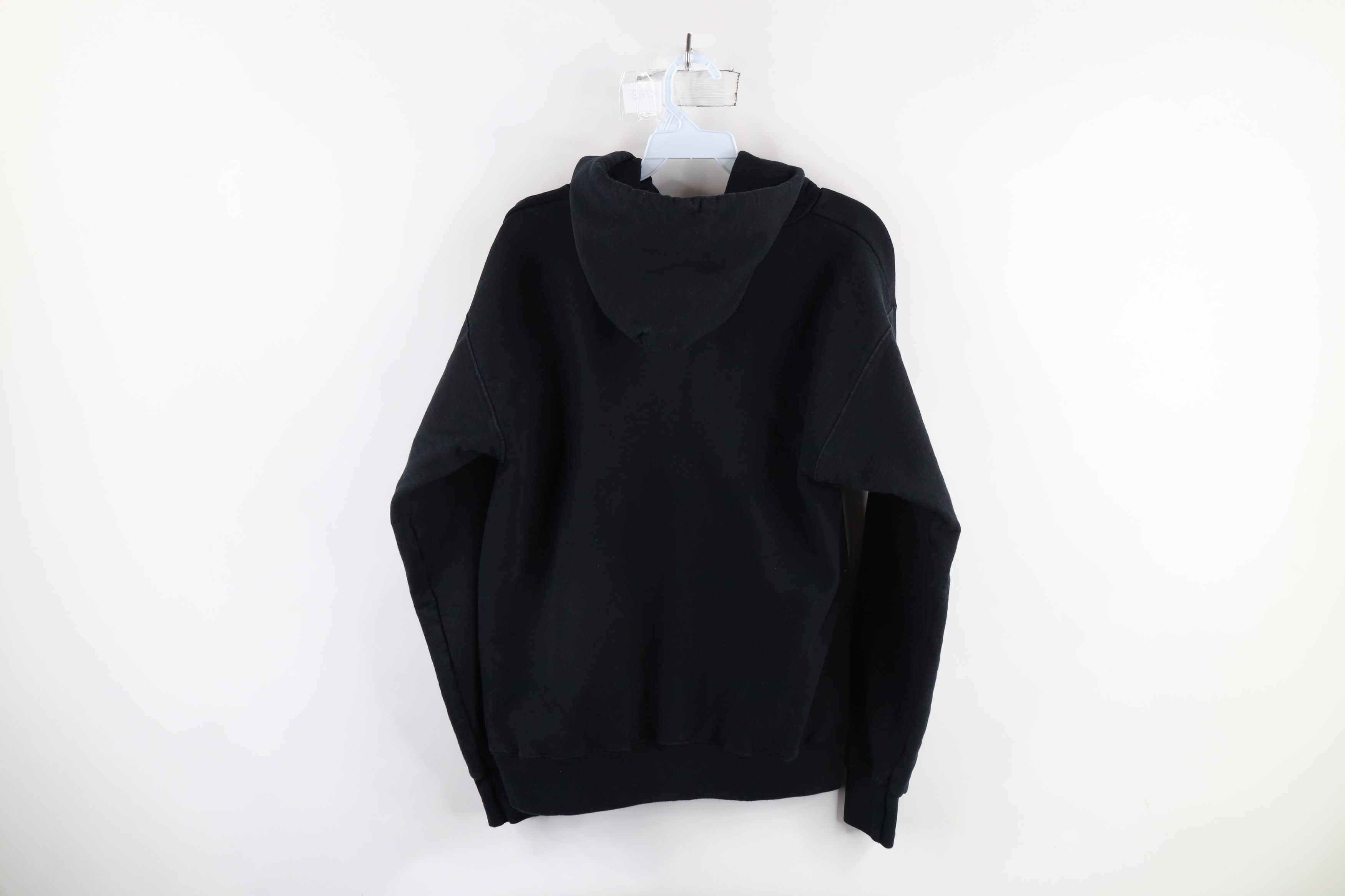 Vintage Vintage 90s Streetwear Heavyweight Hoodie Sweatshirt Black Size US S / EU 44-46 / 1 - 7 Thumbnail