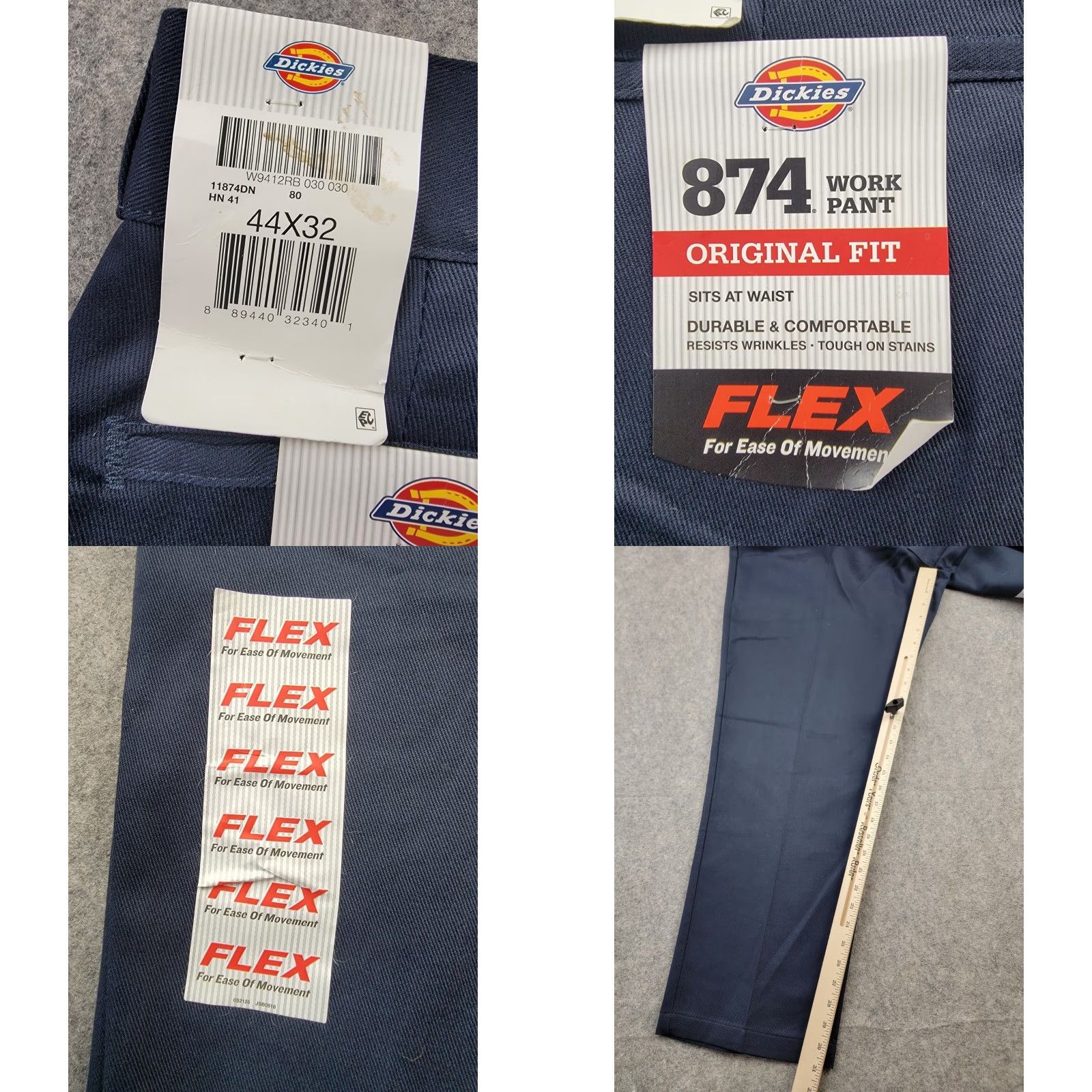Dickies Dickies Pants Mens 44x32 Blue 874 Original Fit Flex Work Pant Size US 44 / EU 60 - 9 Thumbnail