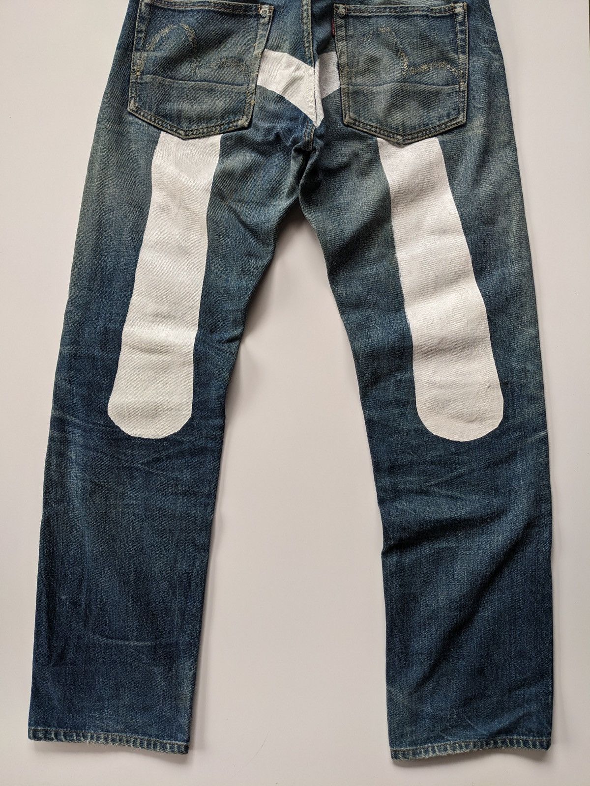 Evisu Evisu daicock distressed selvedge custom jeans Size US 31 - 3 Thumbnail