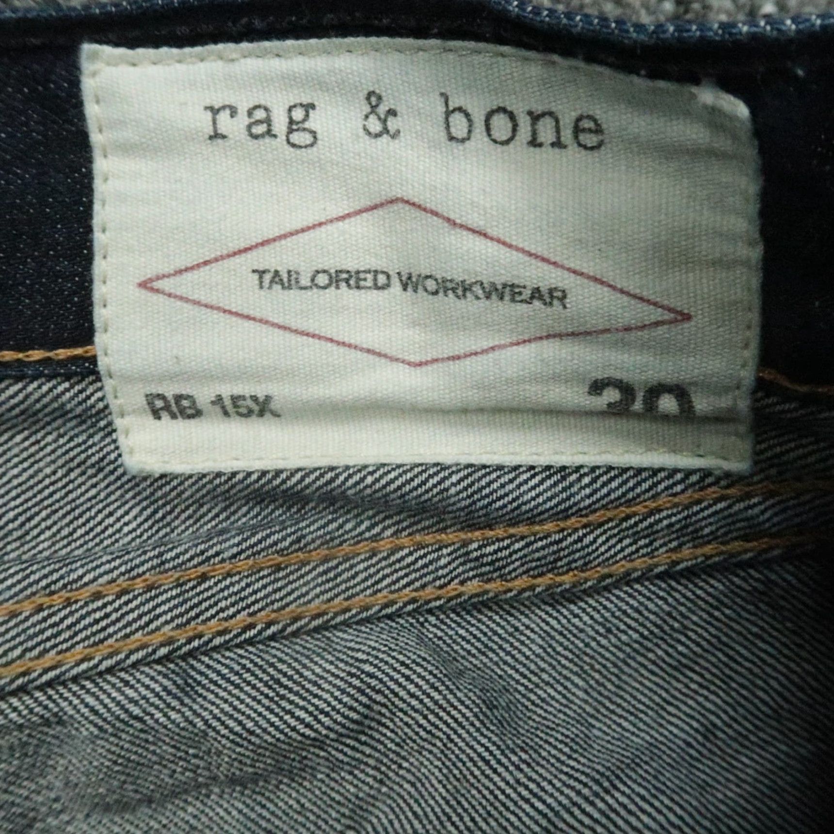 Rag & Bone rag & bone Jeans Slim Straight Mens 30x29 Blue Denim 5-Pocket Design RB 15X Slim Straight Size US 30 / EU 46 - 4 Thumbnail