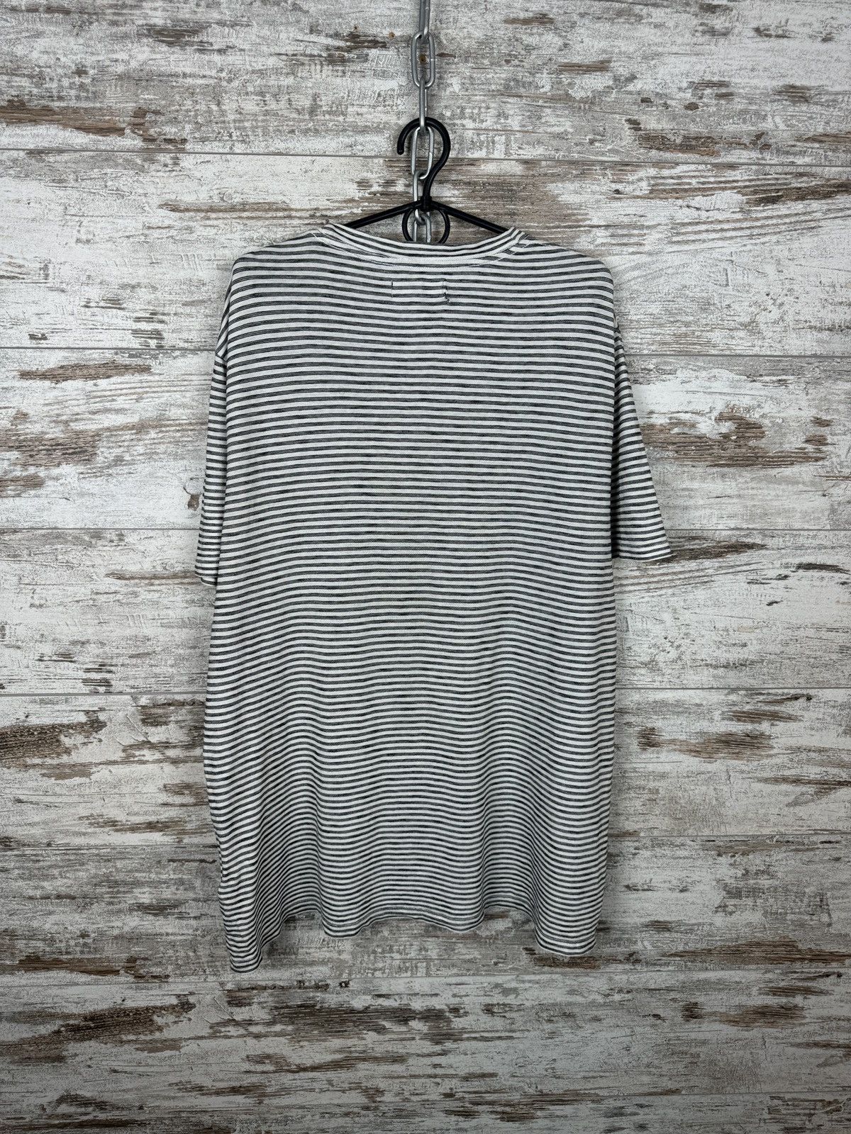 Allsaints Mens Vintage AllSaints BURNER STRIPE SS CREW T-shirt tee y2k Size US M / EU 48-50 / 2 - 15 Thumbnail