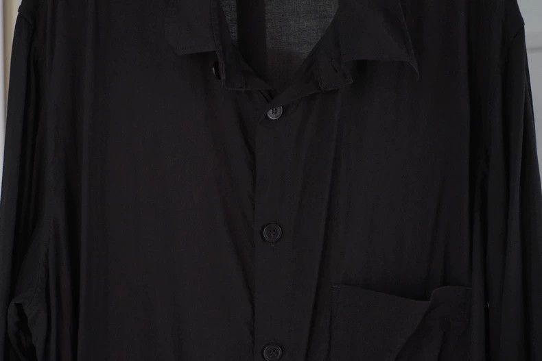 Yohji Yamamoto Yohji Yamamoto Tencel shirt Size US L / EU 52-54 / 3 - 2 Thumbnail