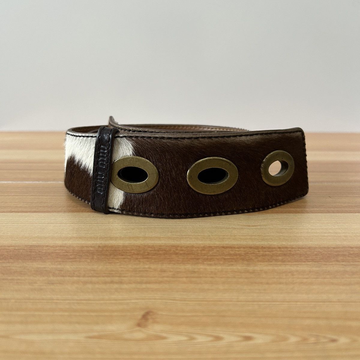 Miu Miu Miu Miu Cowhide Leather Belt Size ONE SIZE - 3 Thumbnail