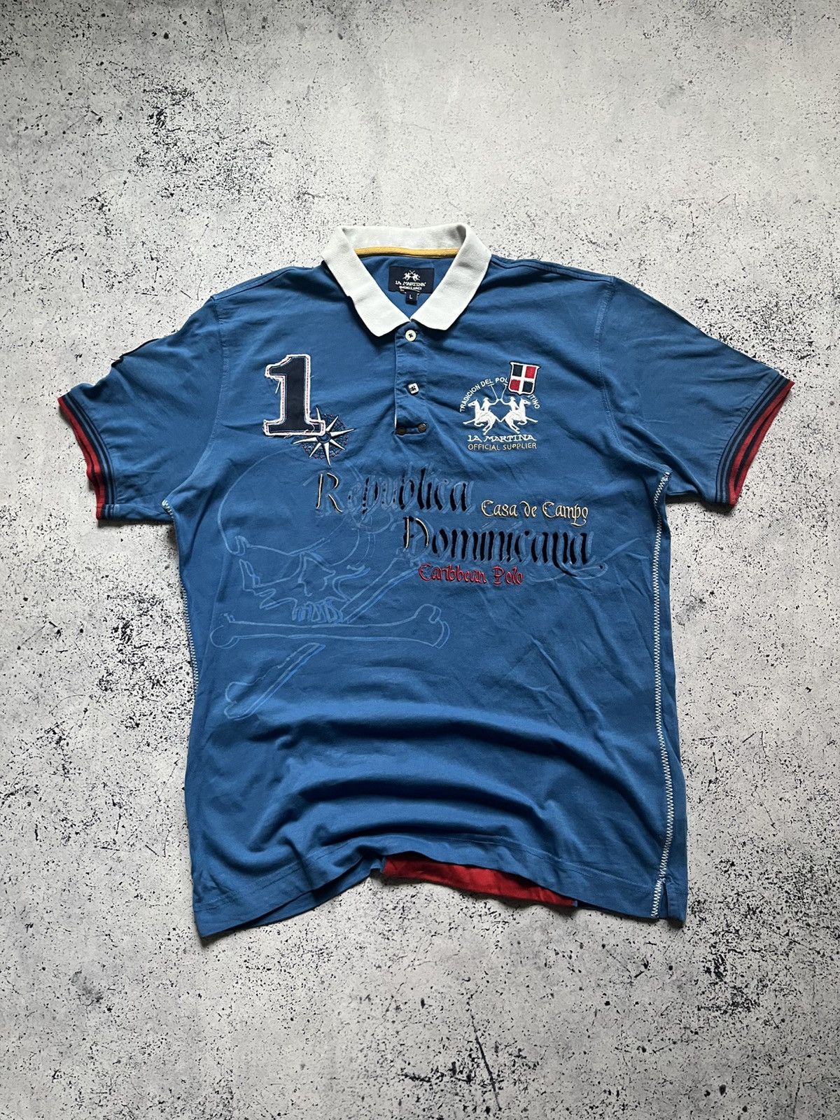 La Martina × Polo Ralph Lauren × Vintage Vintage La Martina Republica Dominicana Polo Ralph Lauren Size US L / EU 52-54 / 3 - 1 Thumbnail