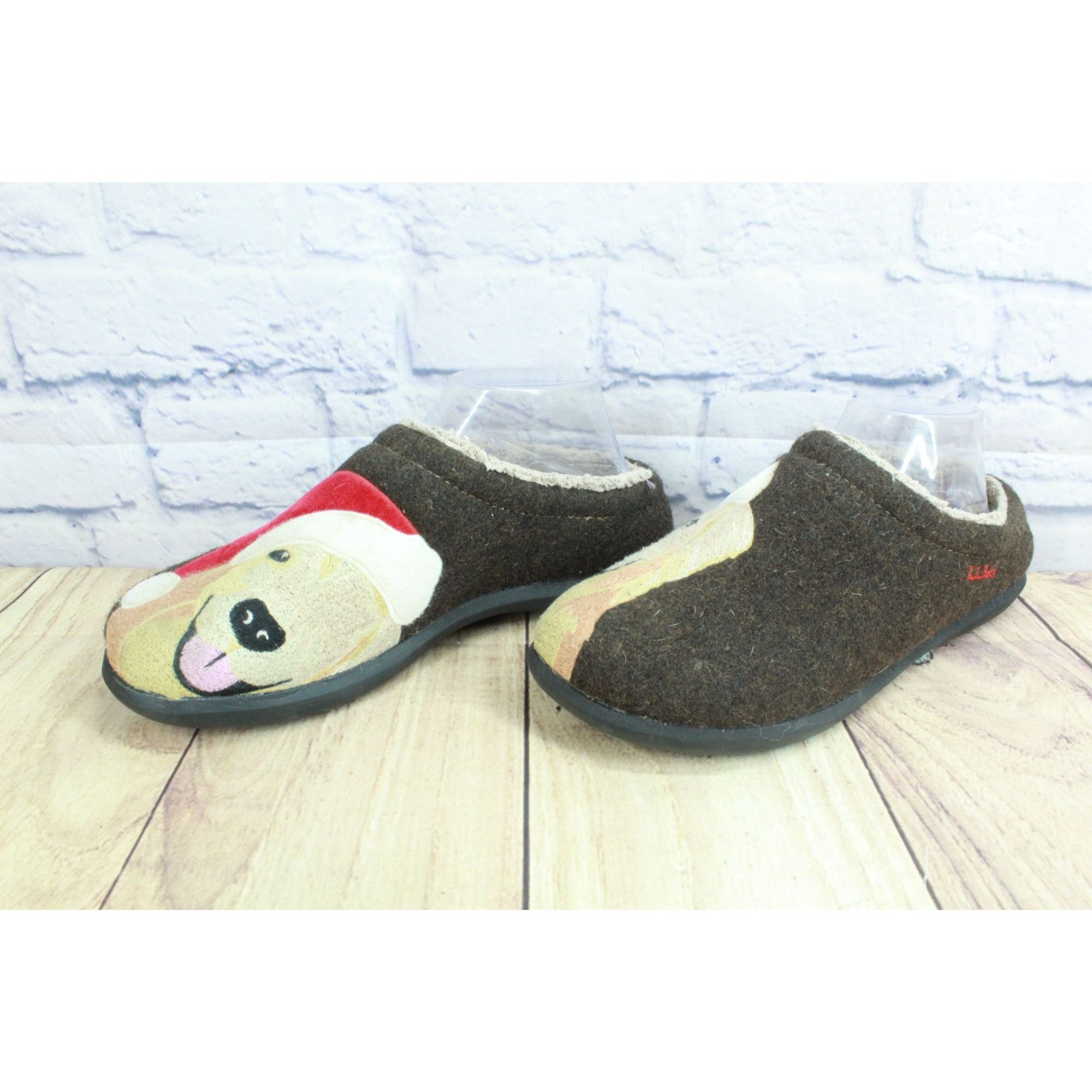L.L. Bean LL Bean Women's Brown Retriever Santa Hat Daybreak Scuffs Size US 10 / IT 40 - 2 Thumbnail